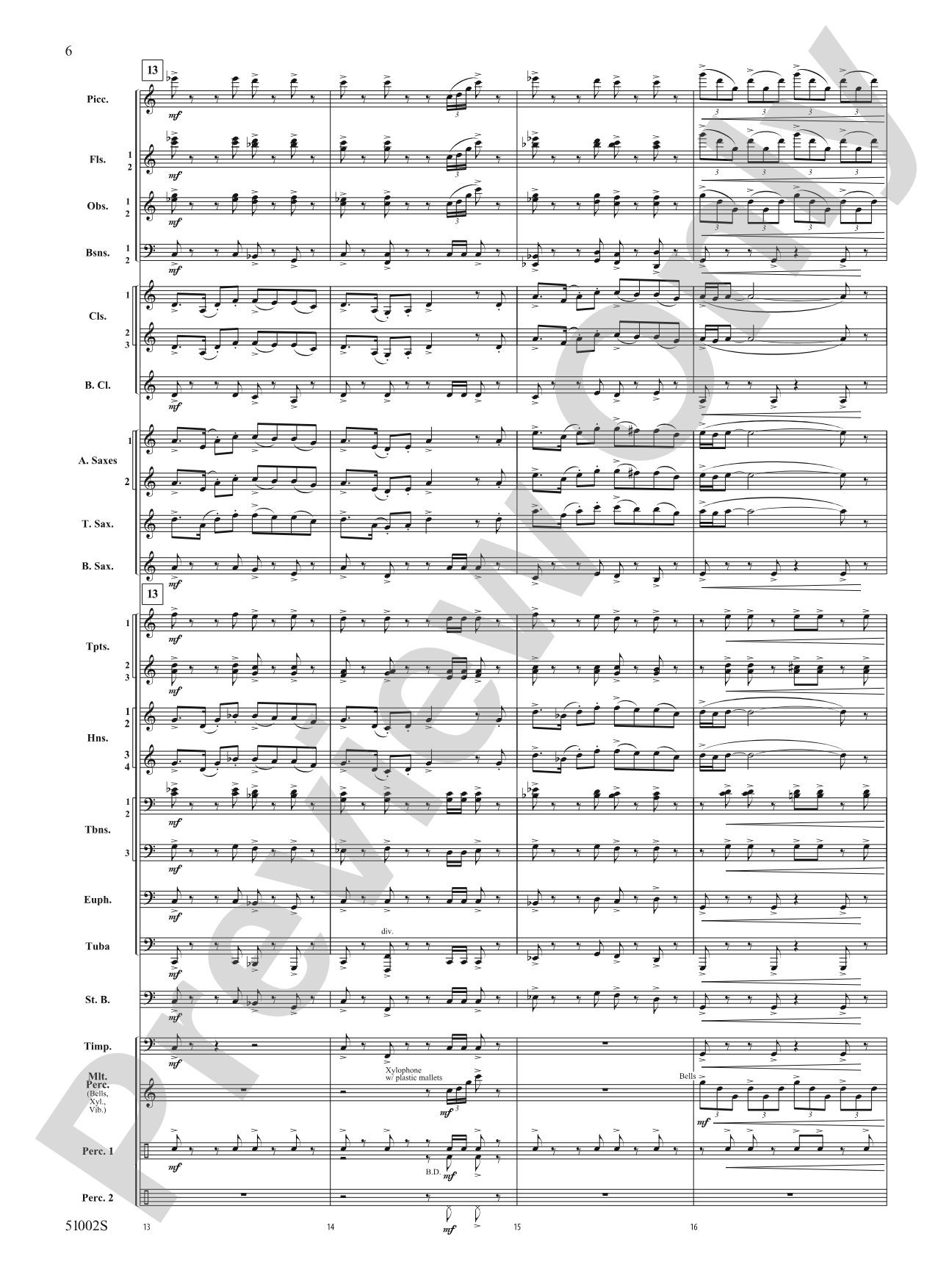 A Ship in the Mist: Concert Band Conductor Score & Parts