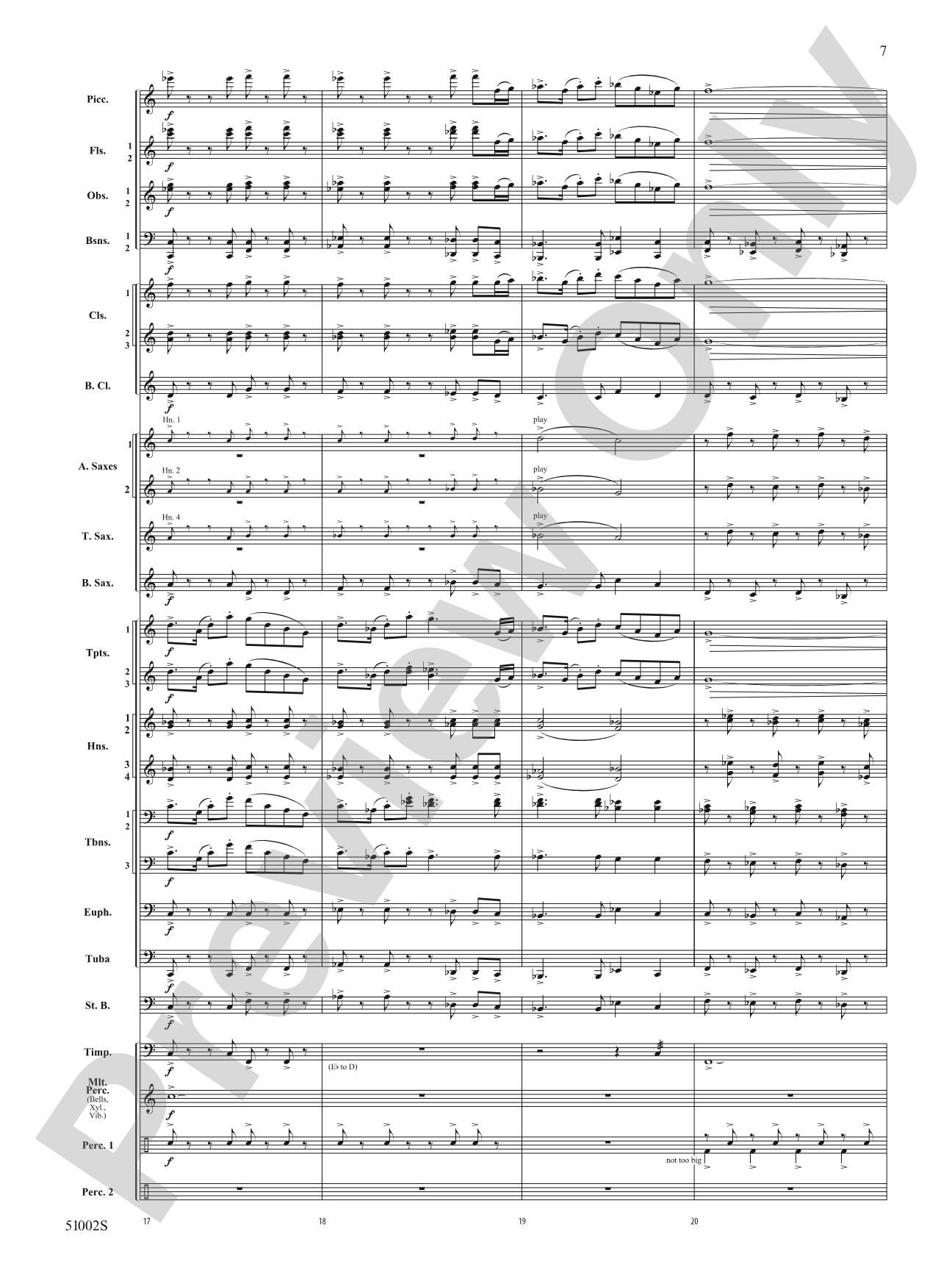 A Ship in the Mist: Concert Band Conductor Score & Parts
