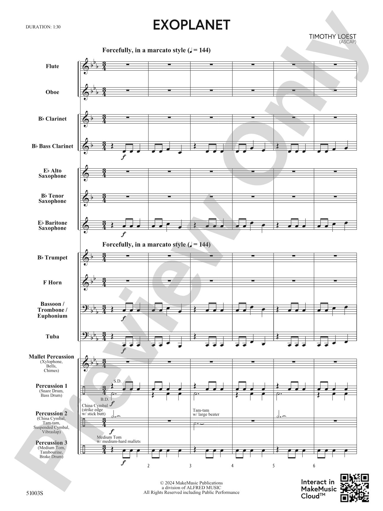 Exoplanet: Concert Band Conductor Score & Parts
