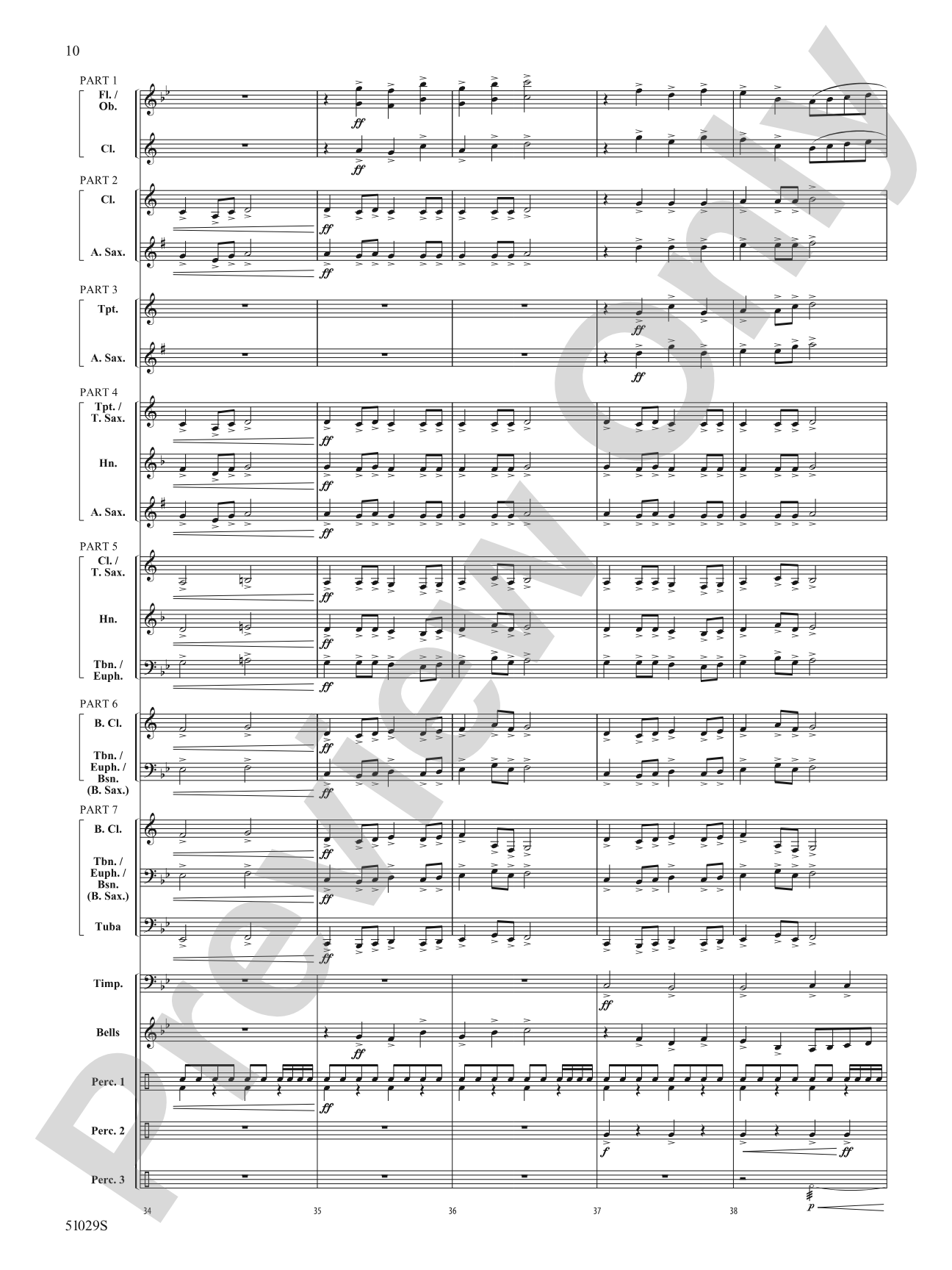 One Final Mission: Concert Band Conductor Score & Parts - ColorFlex Version