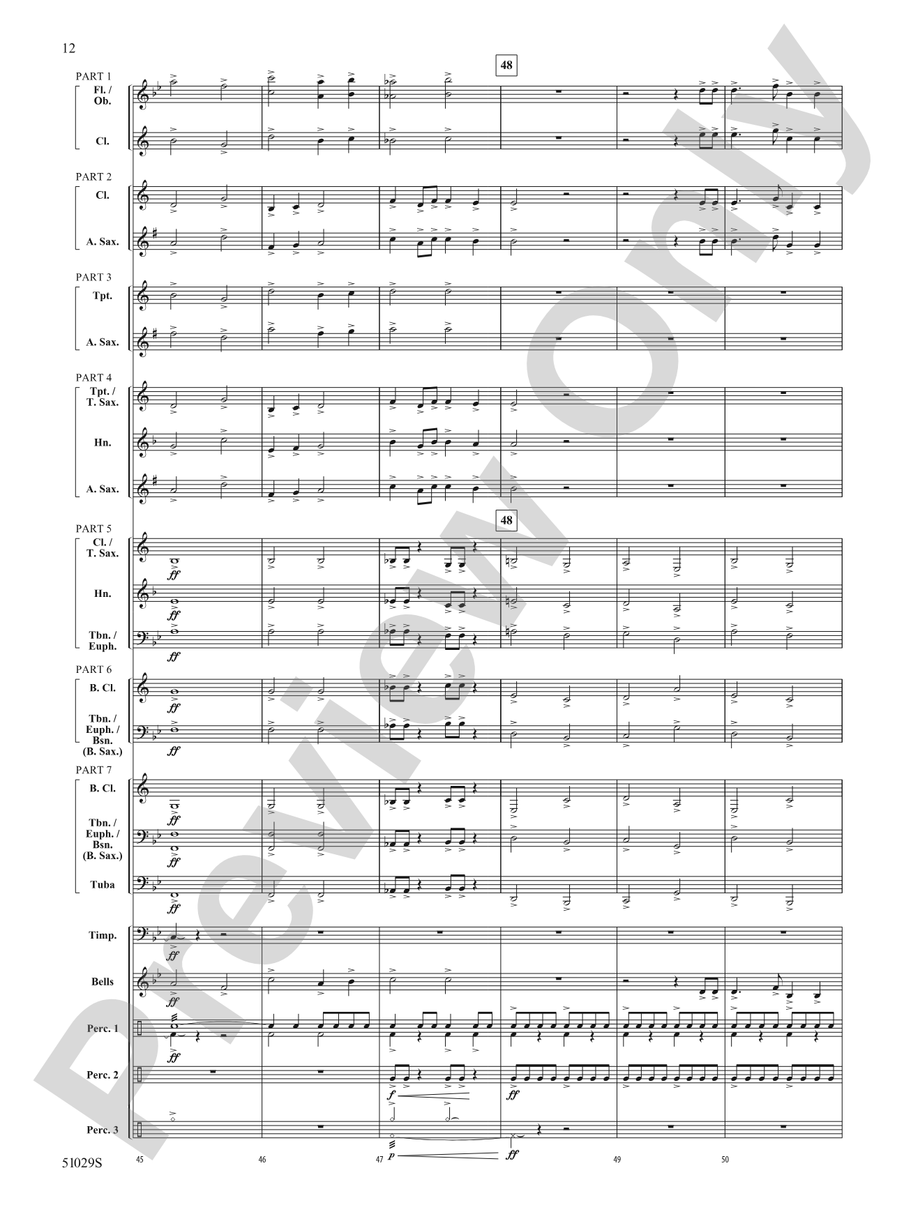 One Final Mission: Concert Band Conductor Score & Parts - ColorFlex Version