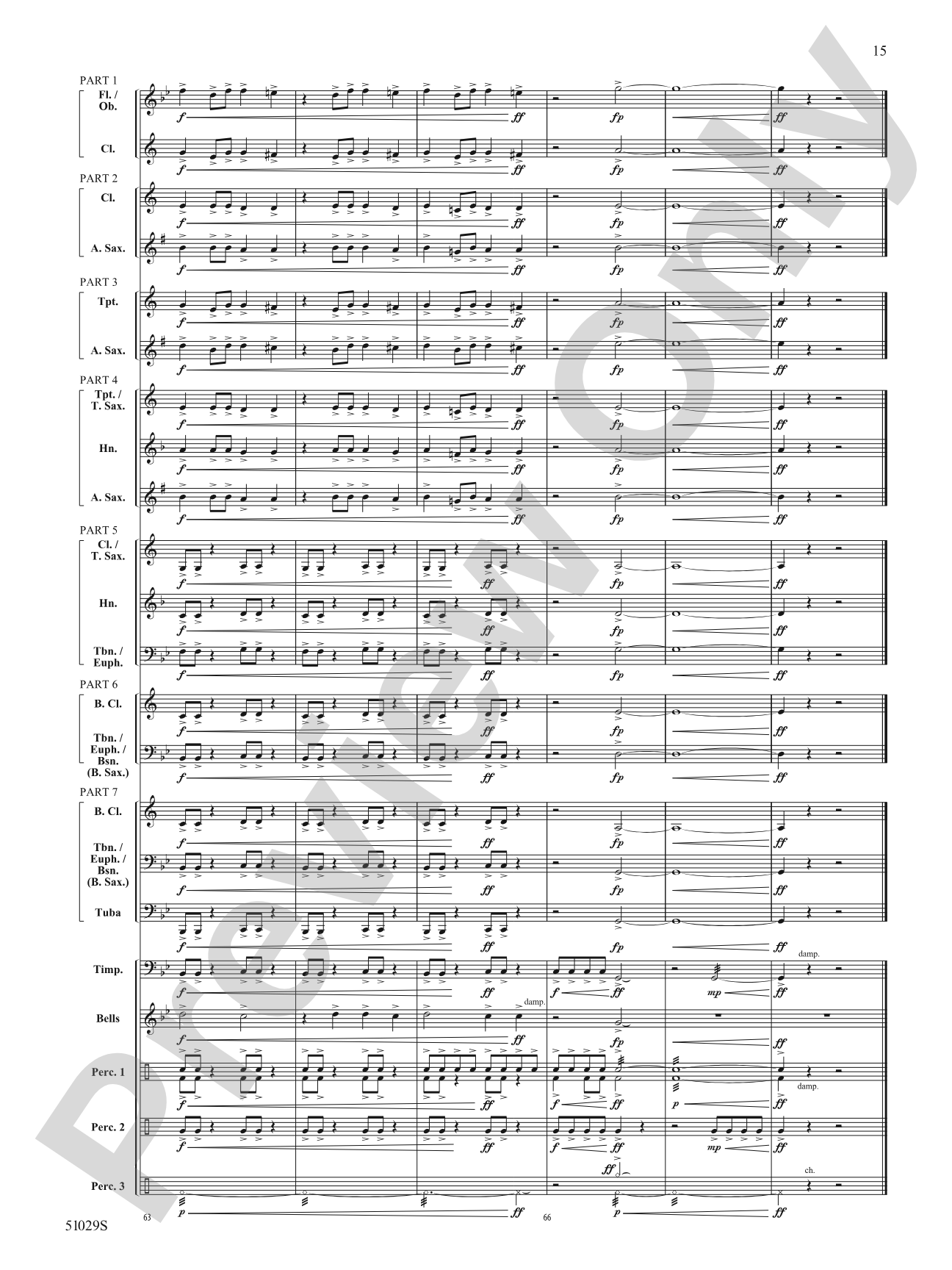 One Final Mission: Concert Band Conductor Score & Parts - ColorFlex Version