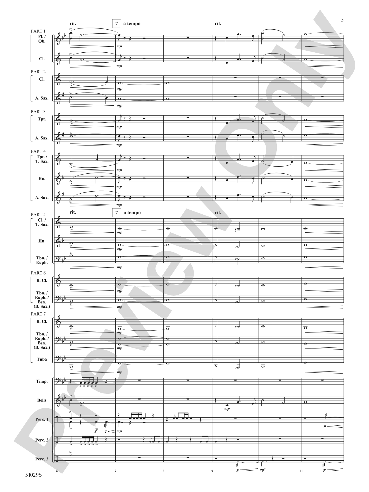 One Final Mission: Concert Band Conductor Score & Parts - ColorFlex Version