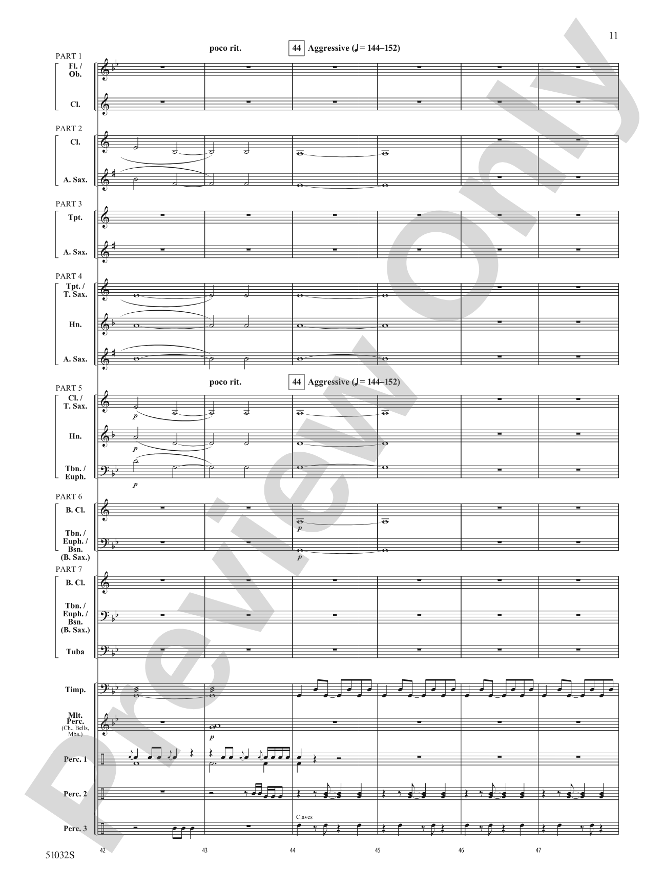 Moscow, 1941: Concert Band Conductor Score & Parts - ColorFlex version