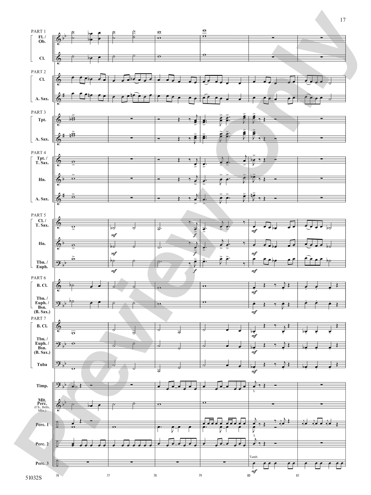 Moscow, 1941: Concert Band Conductor Score & Parts - ColorFlex version