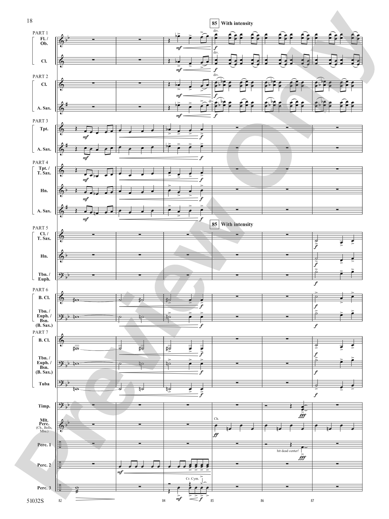 Moscow, 1941: Concert Band Conductor Score & Parts - ColorFlex version