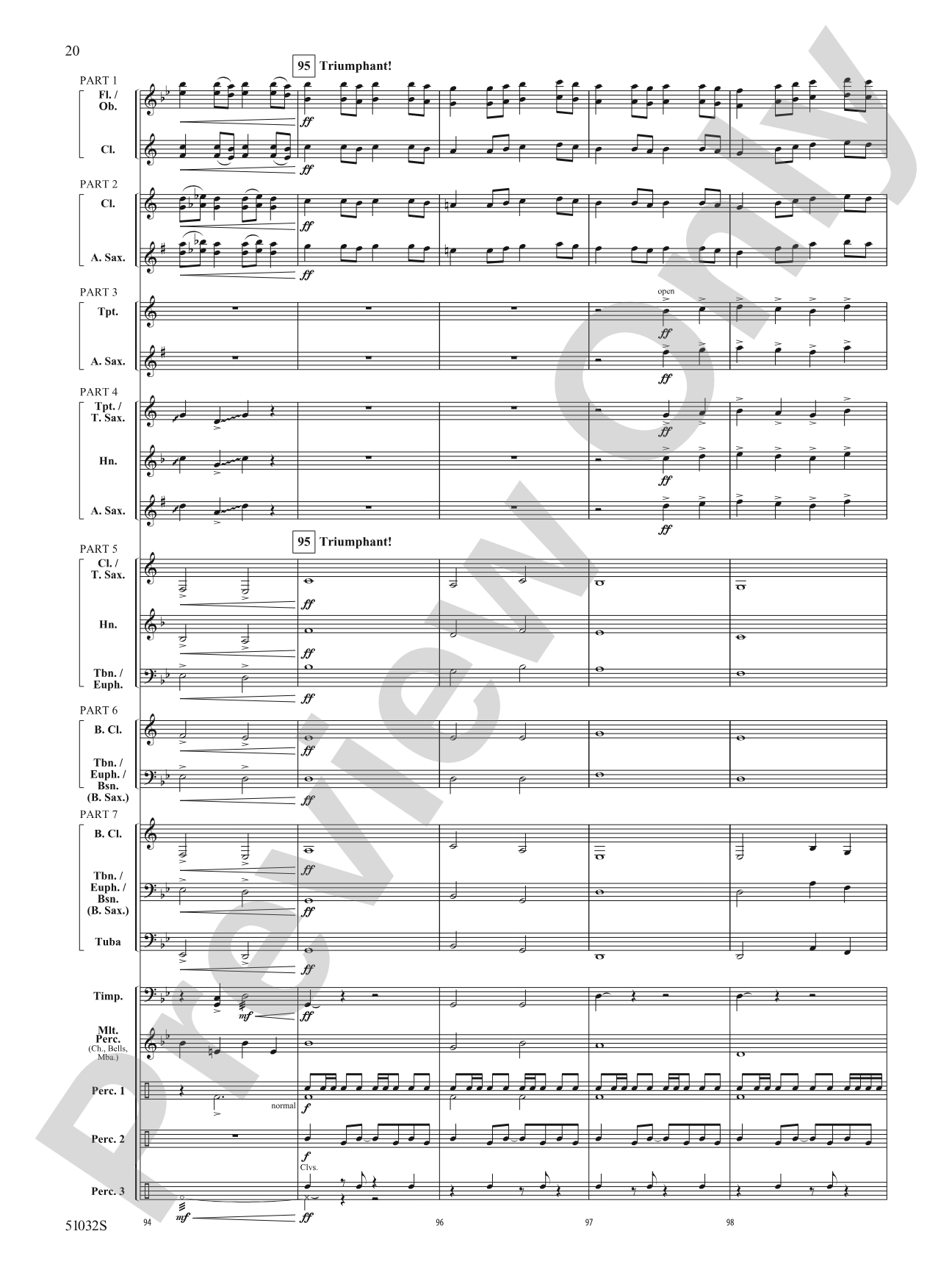 Moscow, 1941: Concert Band Conductor Score & Parts - ColorFlex version