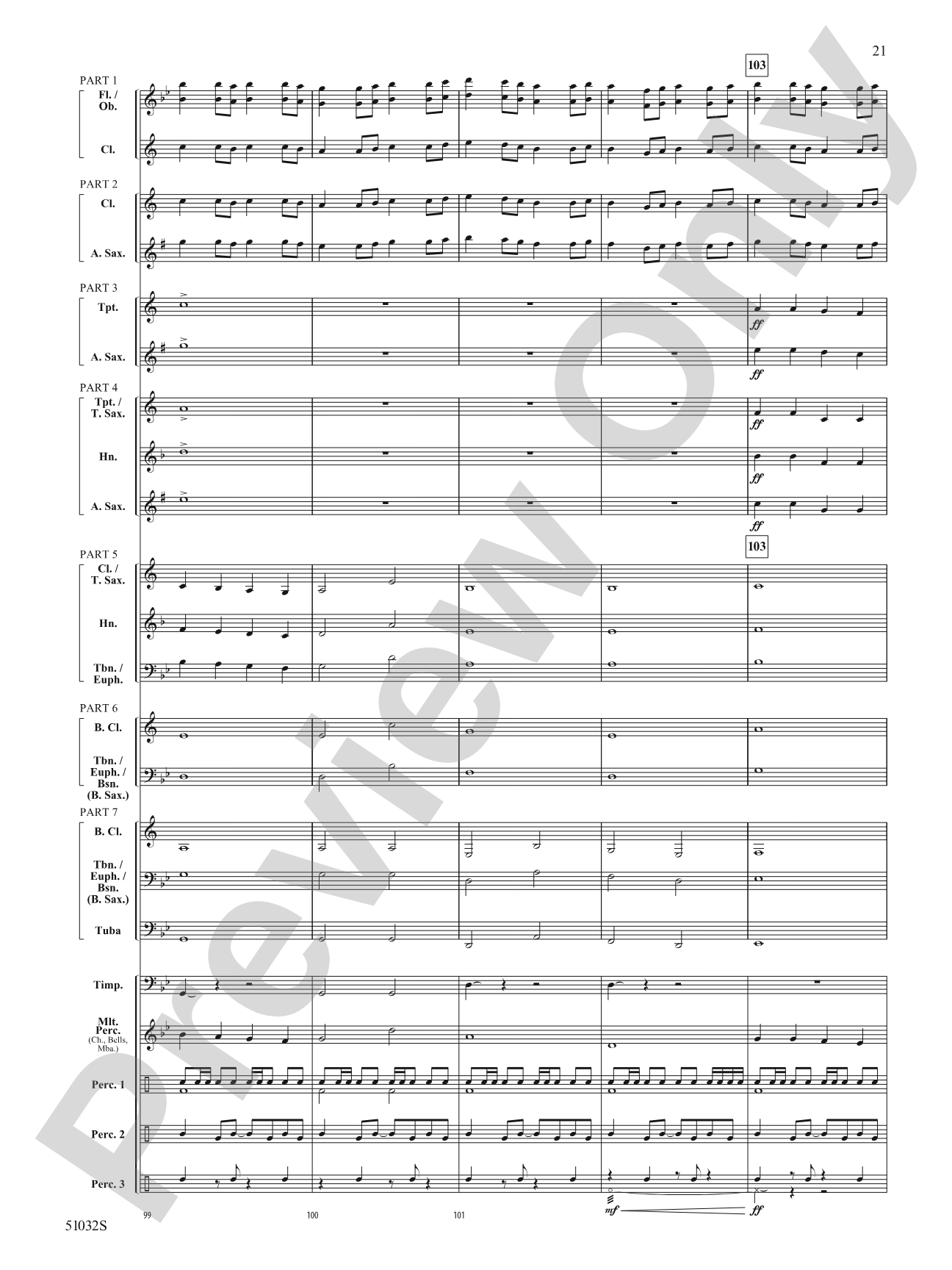 Moscow, 1941: Concert Band Conductor Score & Parts - ColorFlex version