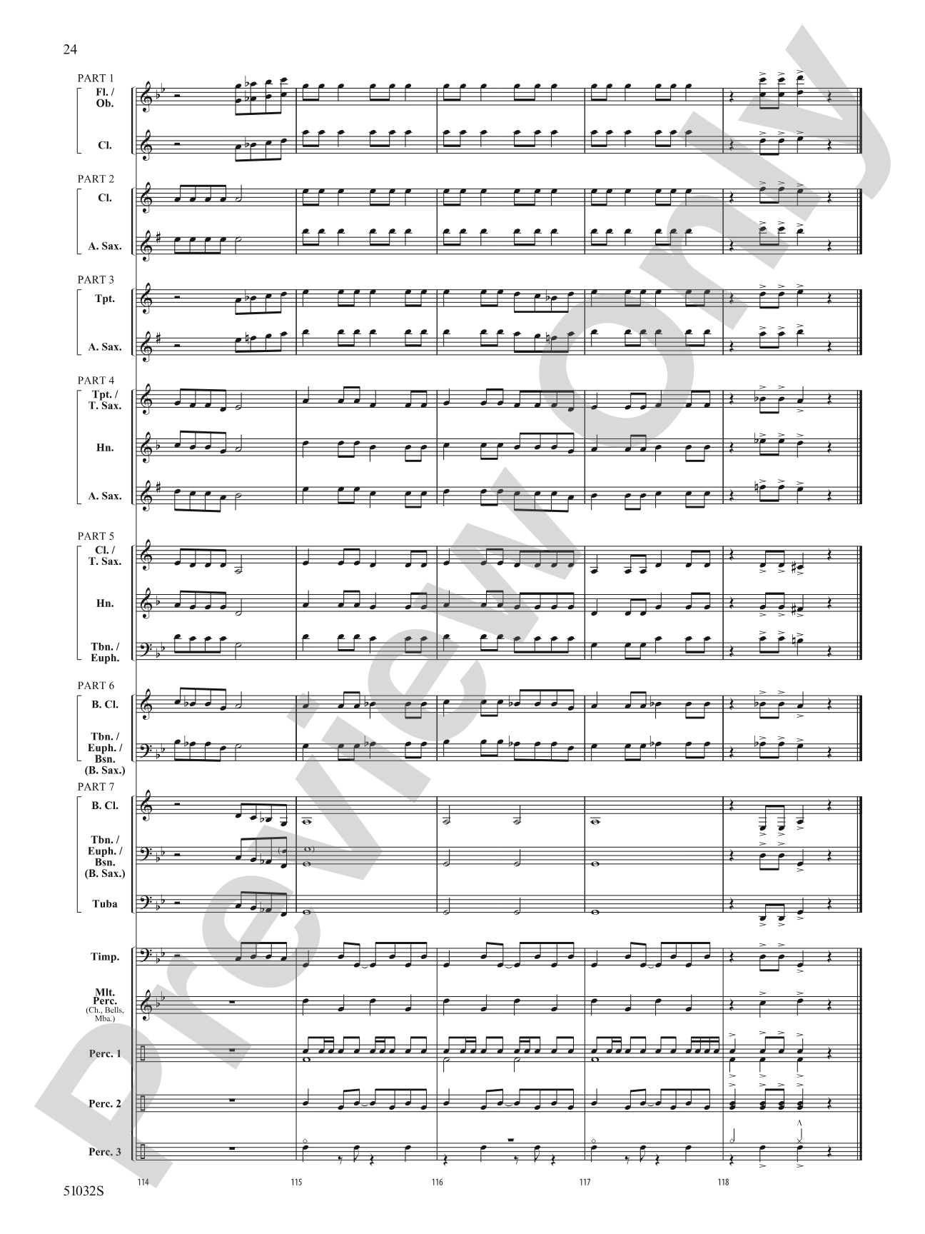 Moscow, 1941: Concert Band Conductor Score & Parts - ColorFlex version