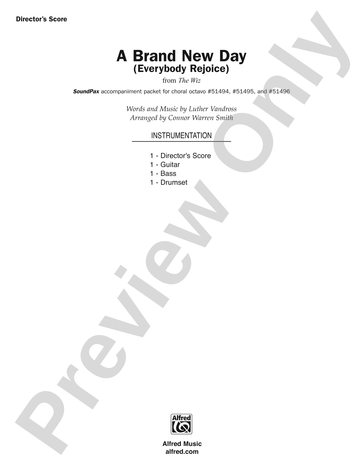 A Brand New Day: Choral SoundPax