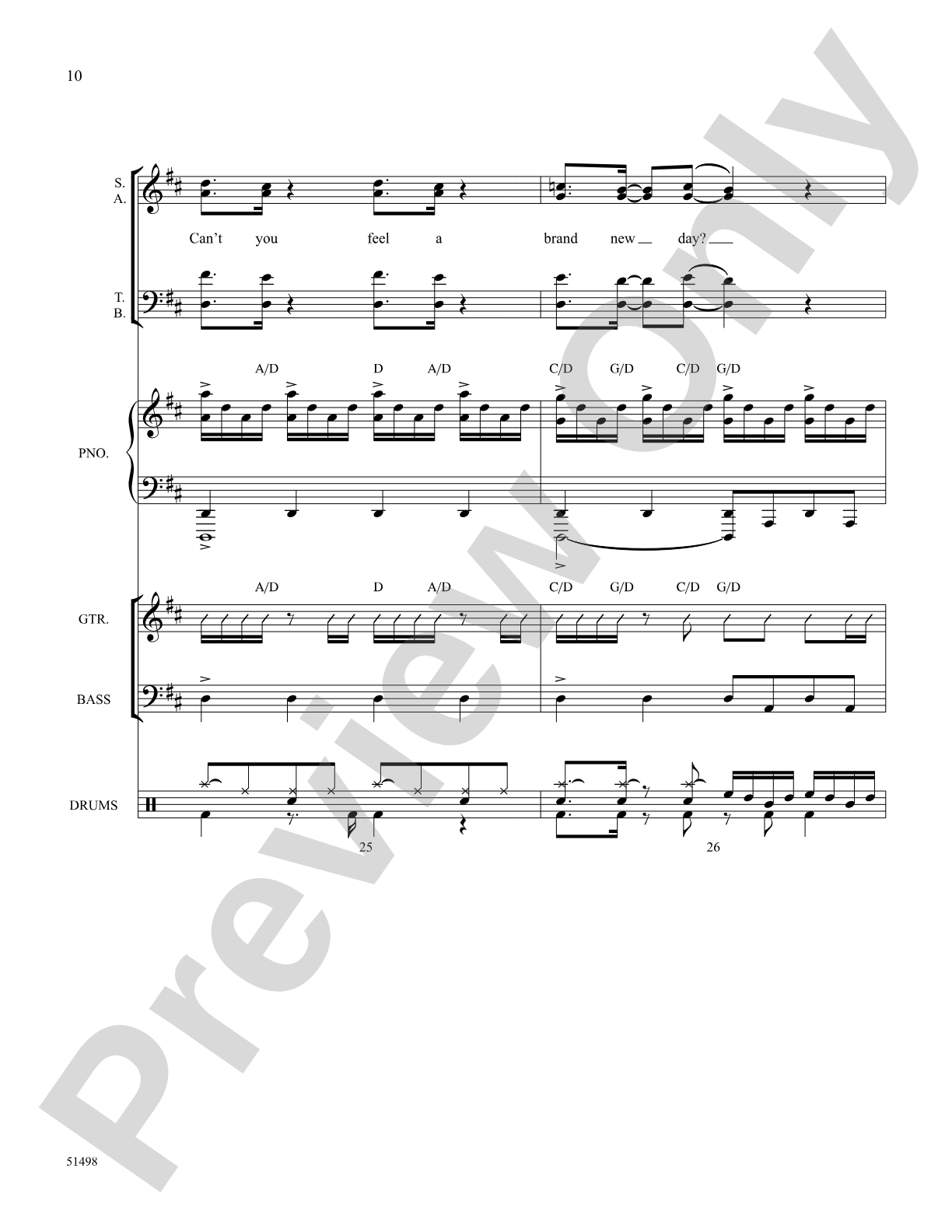 A Brand New Day: Choral SoundPax