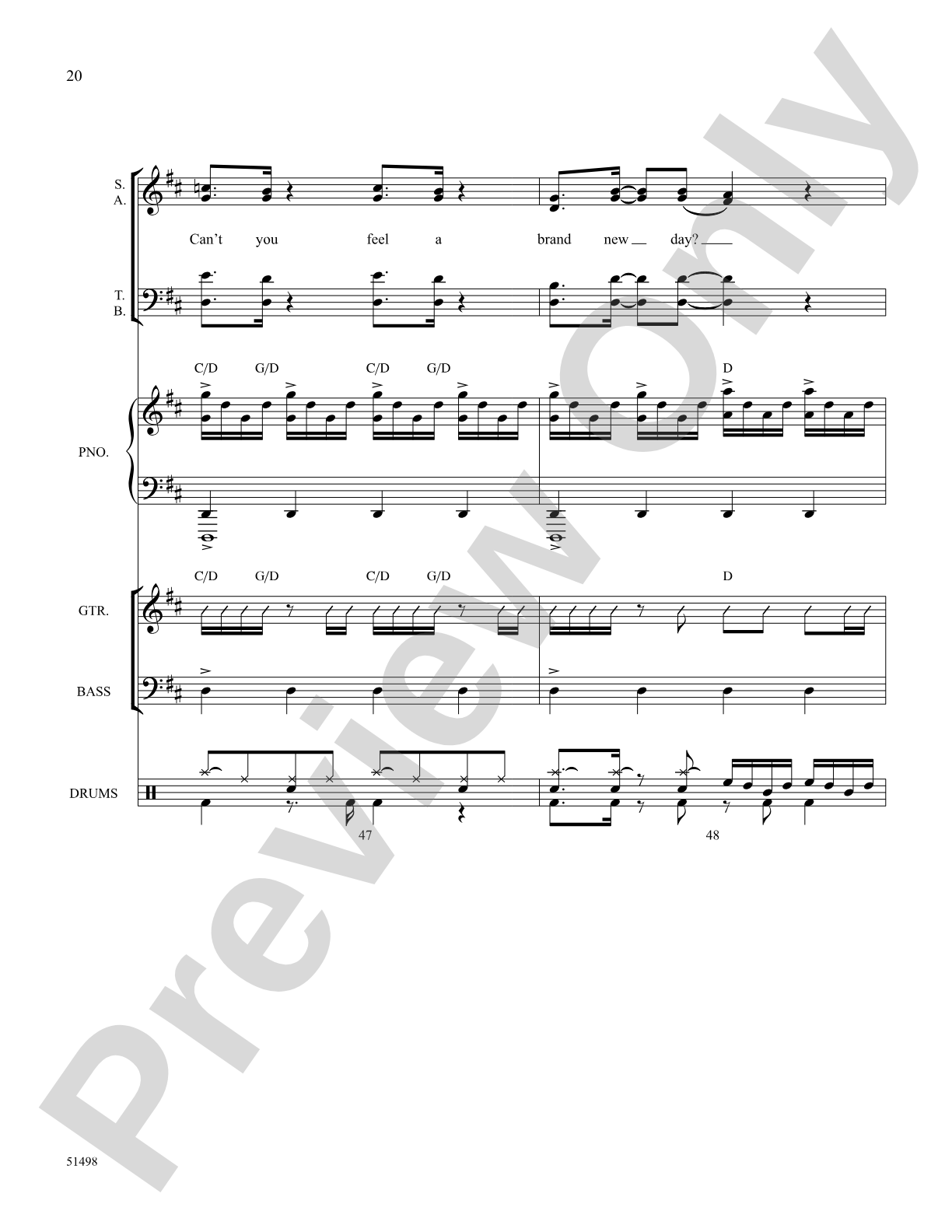 A Brand New Day: Choral SoundPax