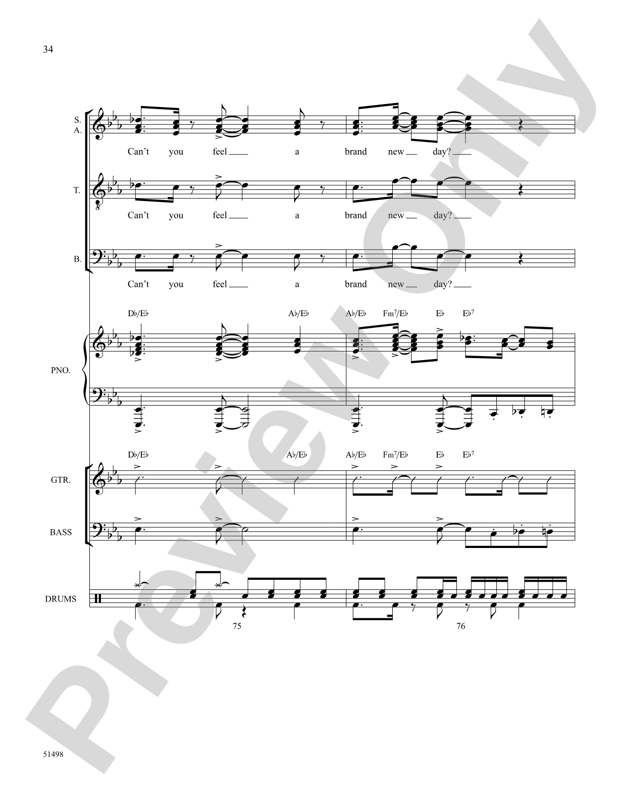 A Brand New Day: Choral SoundPax