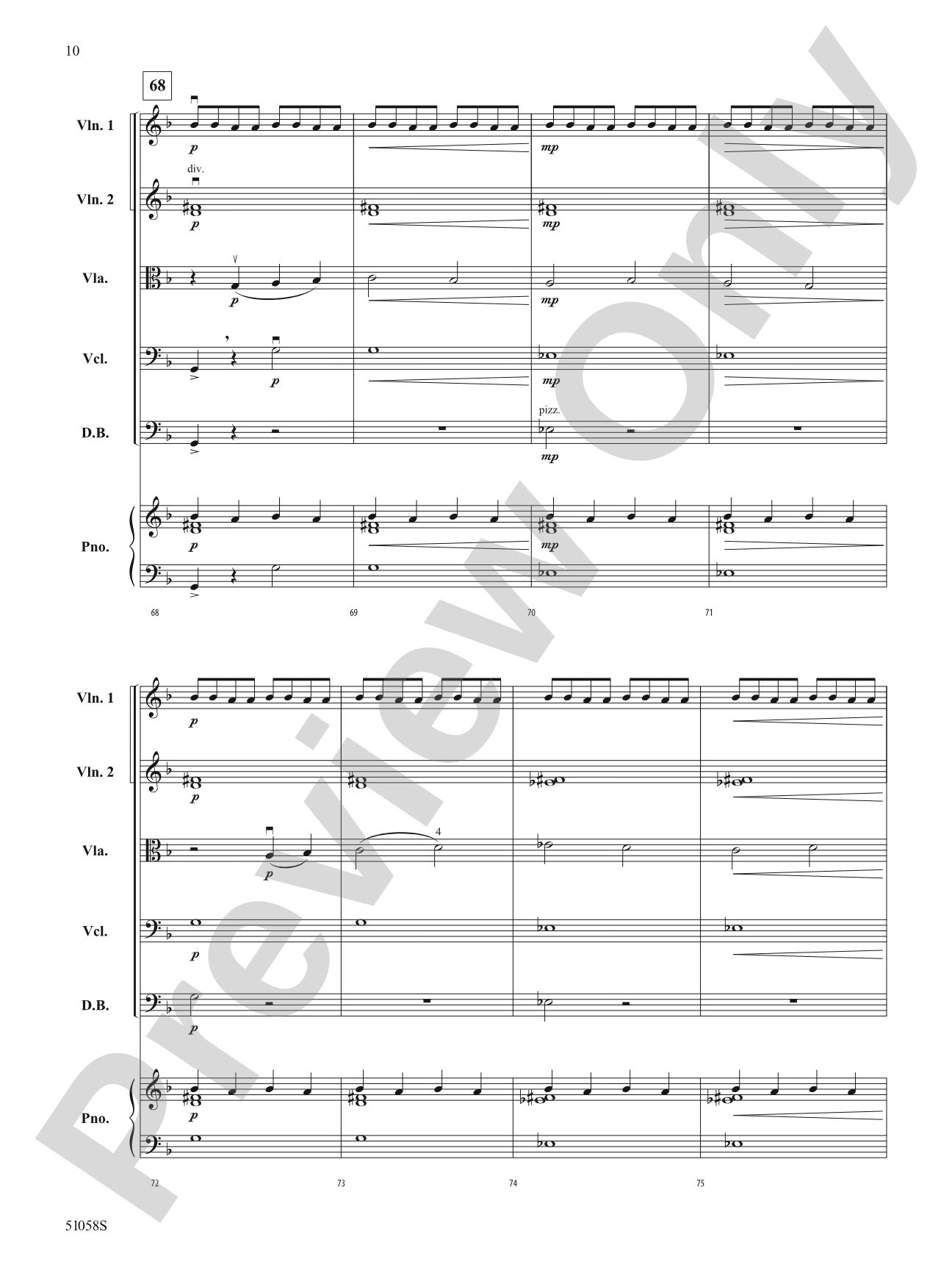 Into the Shadows: String Orchestra Conductor Score & Parts