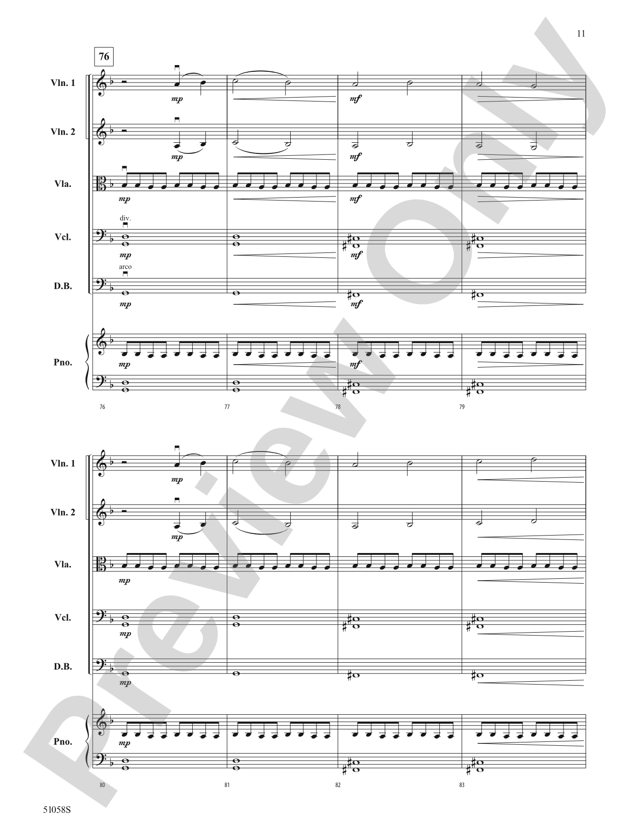 Into the Shadows: String Orchestra Conductor Score & Parts