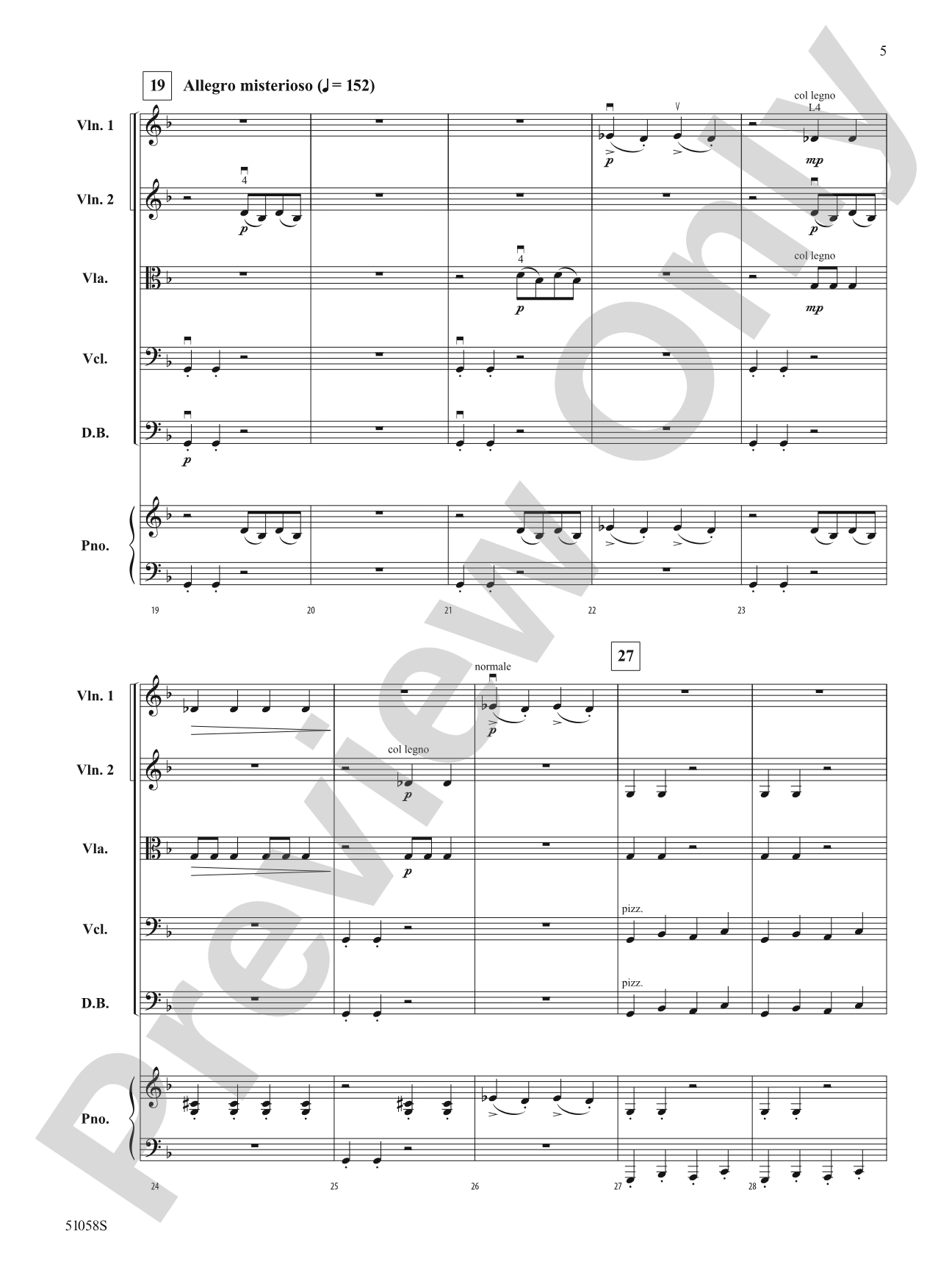 Into the Shadows: String Orchestra Conductor Score & Parts