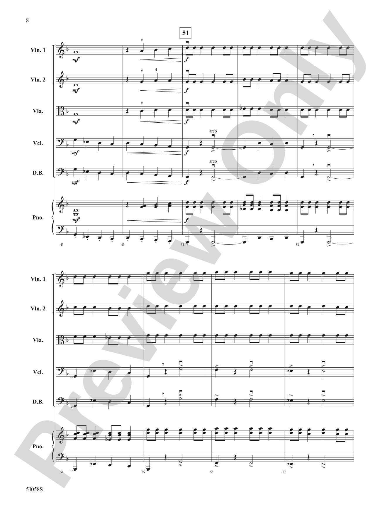 Into the Shadows: String Orchestra Conductor Score & Parts