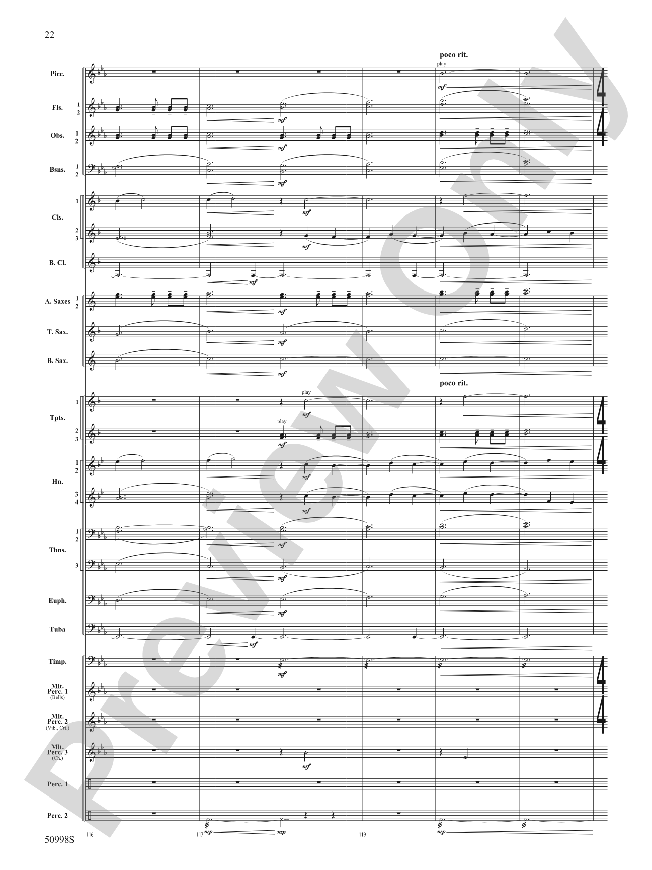 With You: Concert Band Conductor Score & Parts