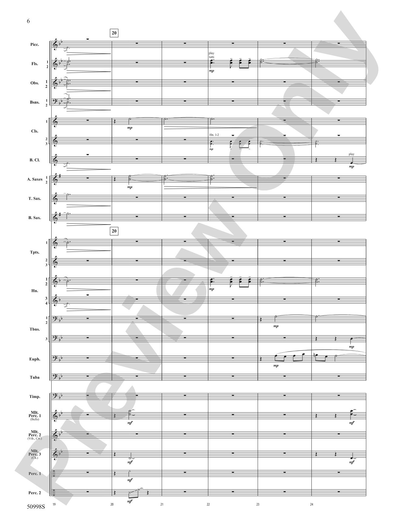 With You: Concert Band Conductor Score & Parts