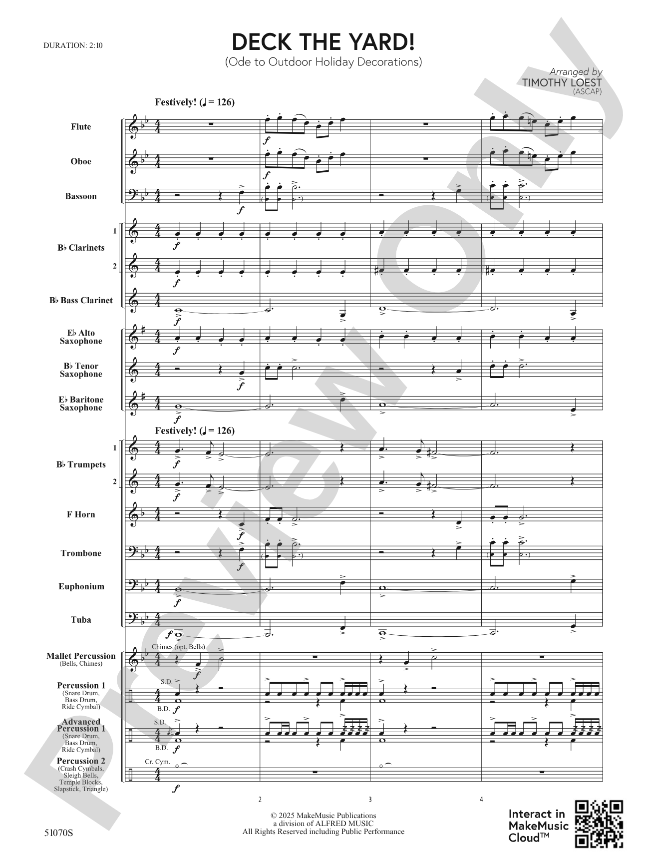 Deck the Yard!: Concert Band Conductor Score & Parts