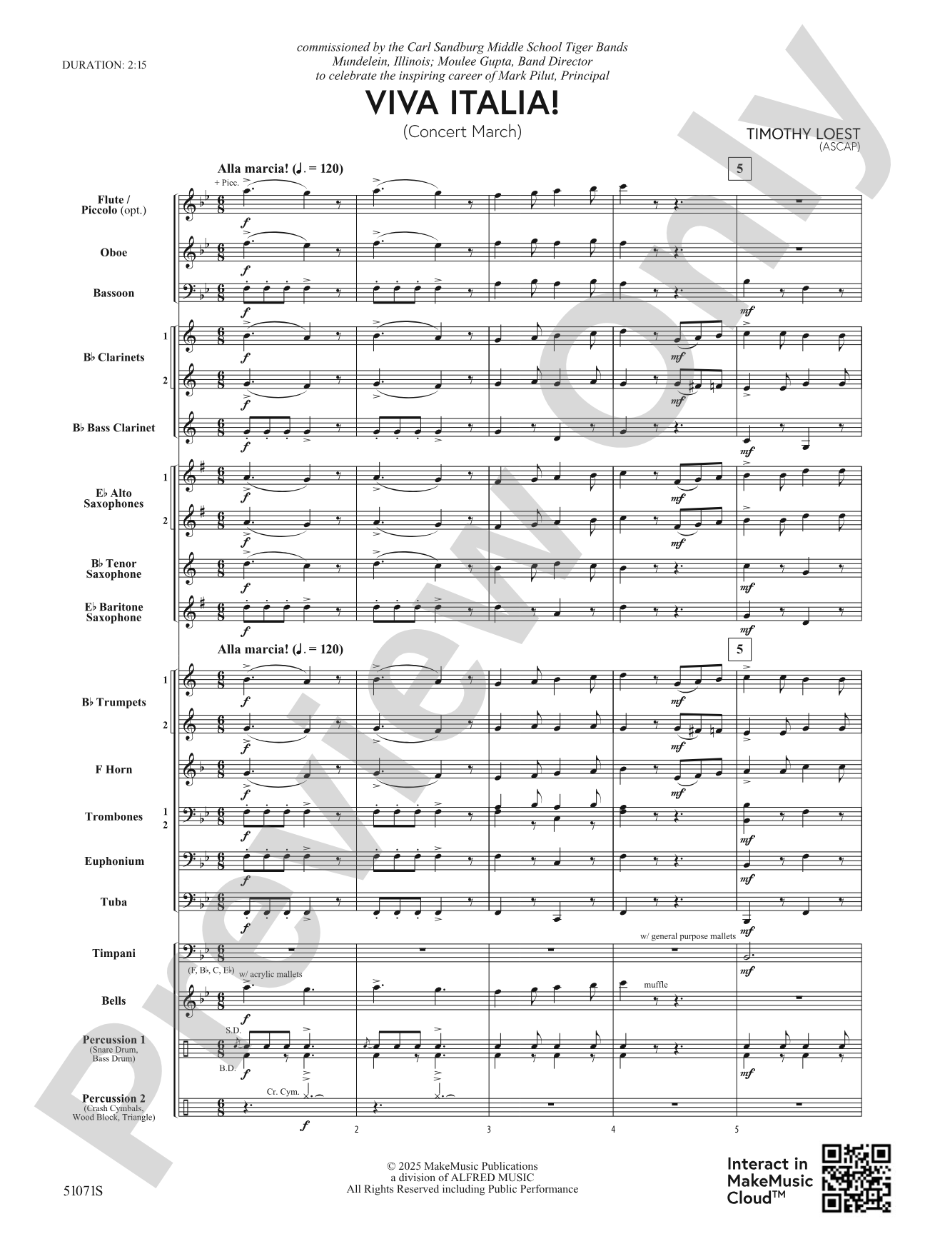Viva Italia!: Concert Band Conductor Score & Parts
