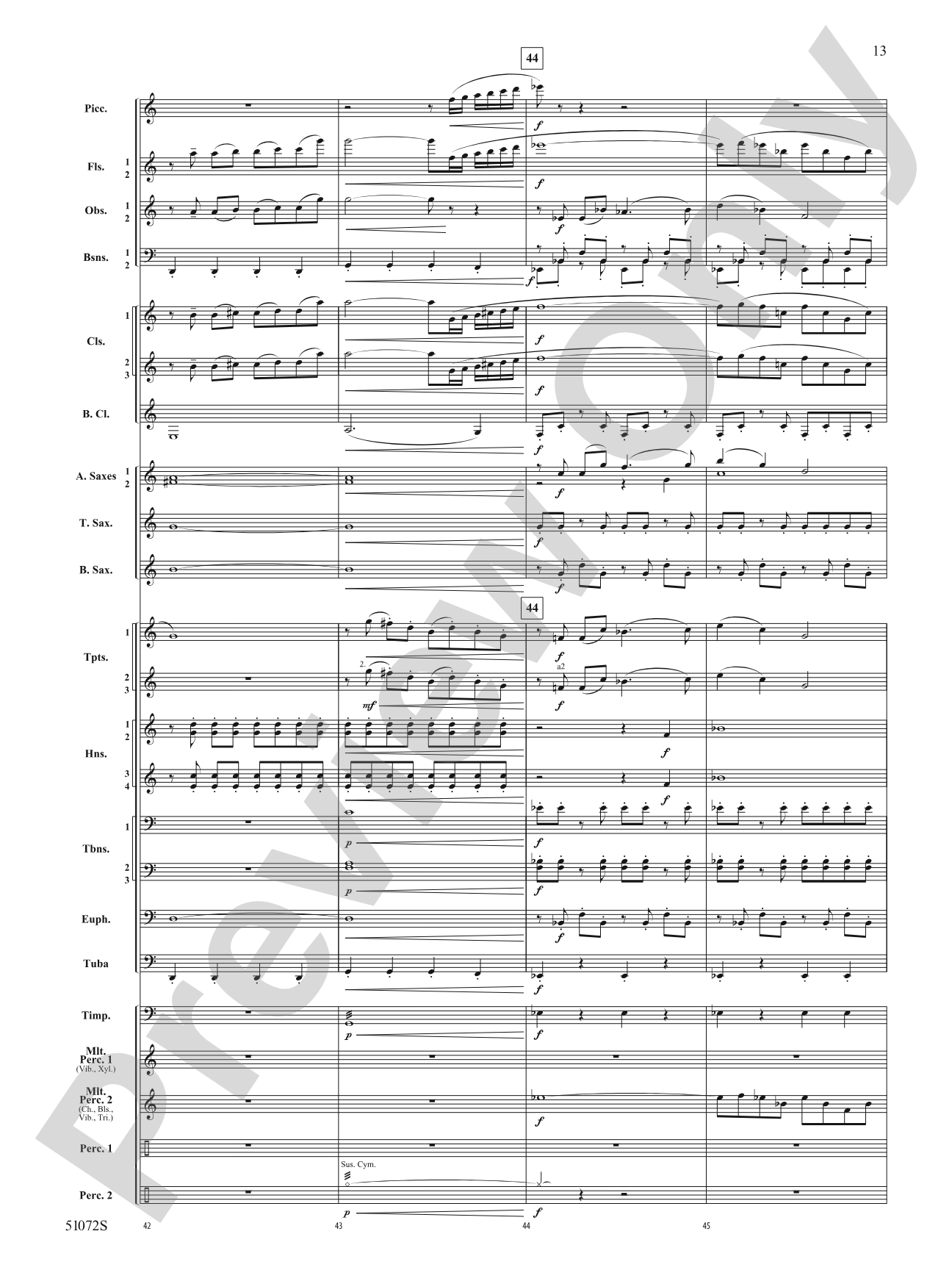 Cathedral Mountain: Concert Band Conductor Score & Parts