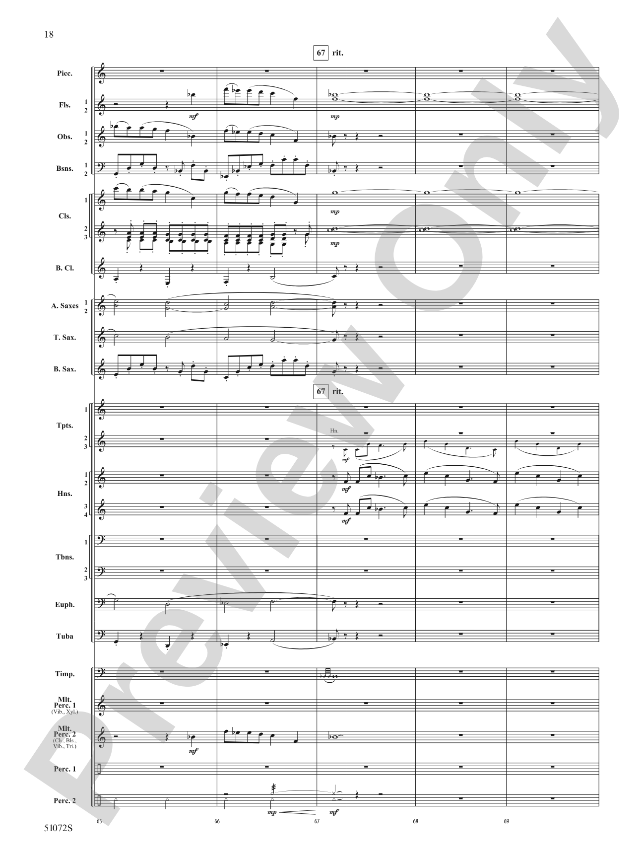 Cathedral Mountain: Concert Band Conductor Score & Parts
