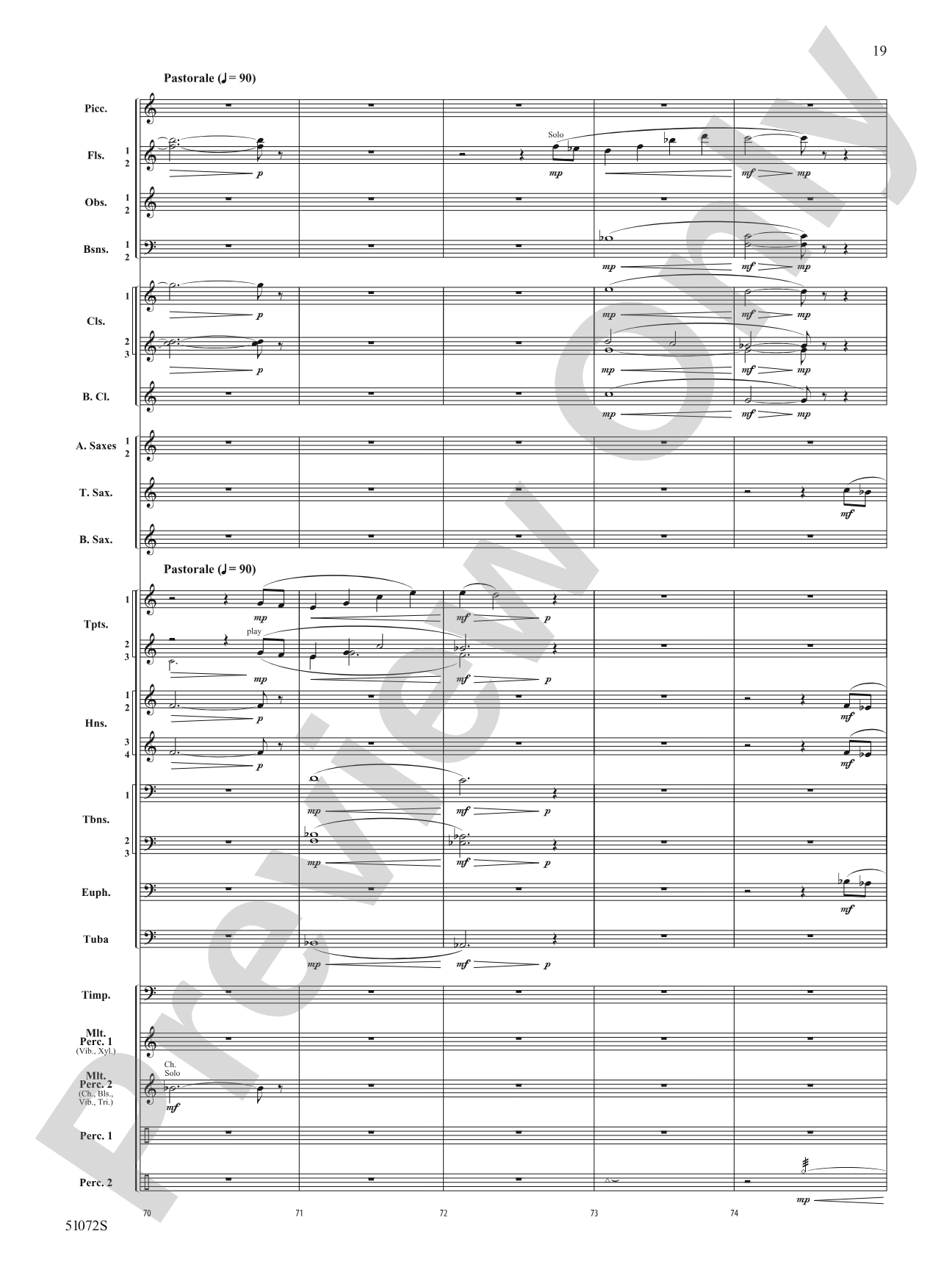 Cathedral Mountain: Concert Band Conductor Score & Parts