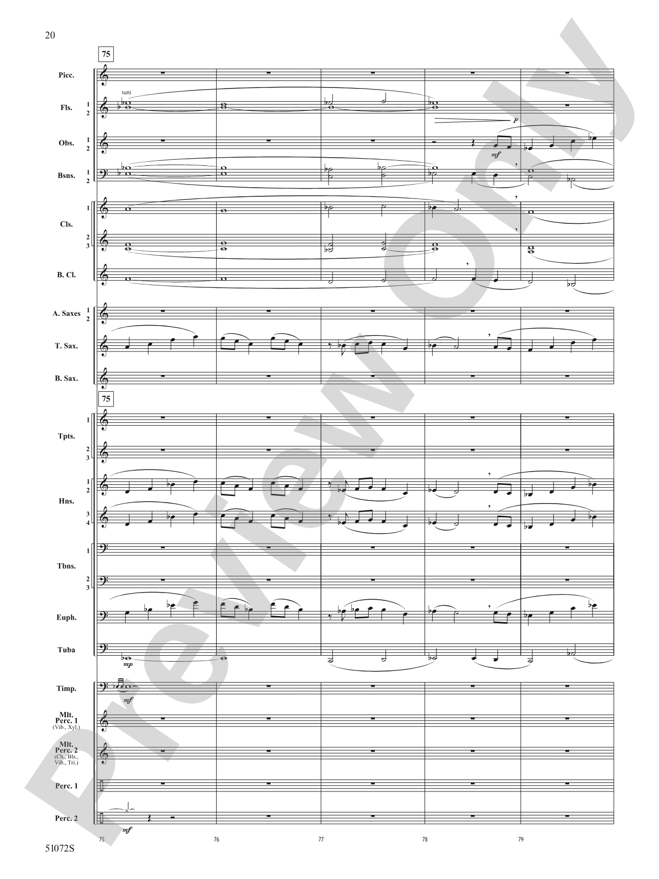 Cathedral Mountain: Concert Band Conductor Score & Parts