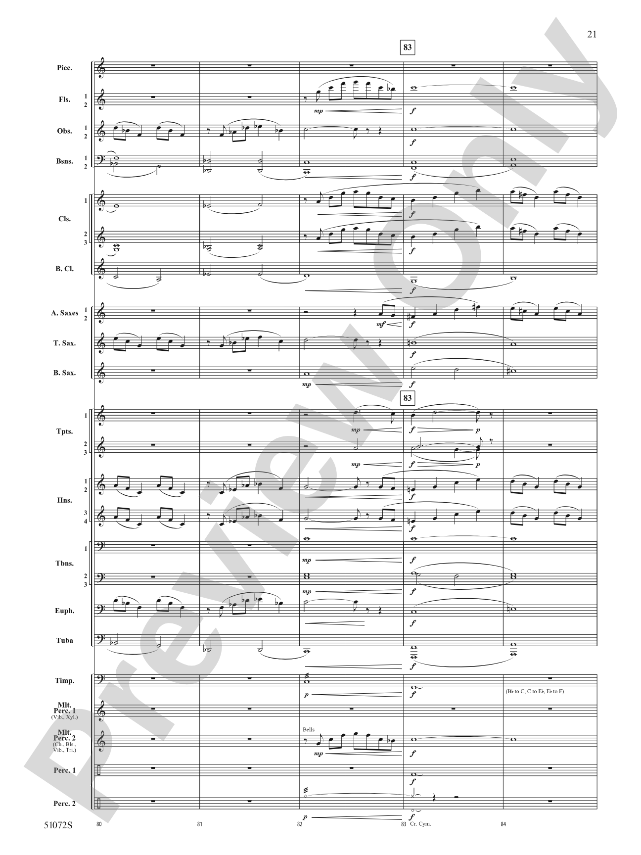 Cathedral Mountain: Concert Band Conductor Score & Parts