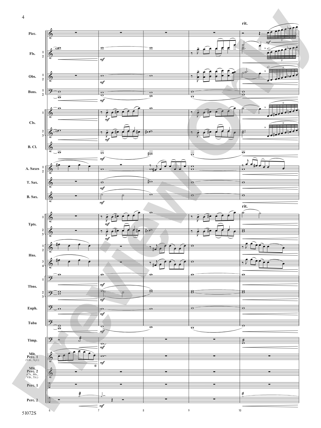Cathedral Mountain: Concert Band Conductor Score & Parts