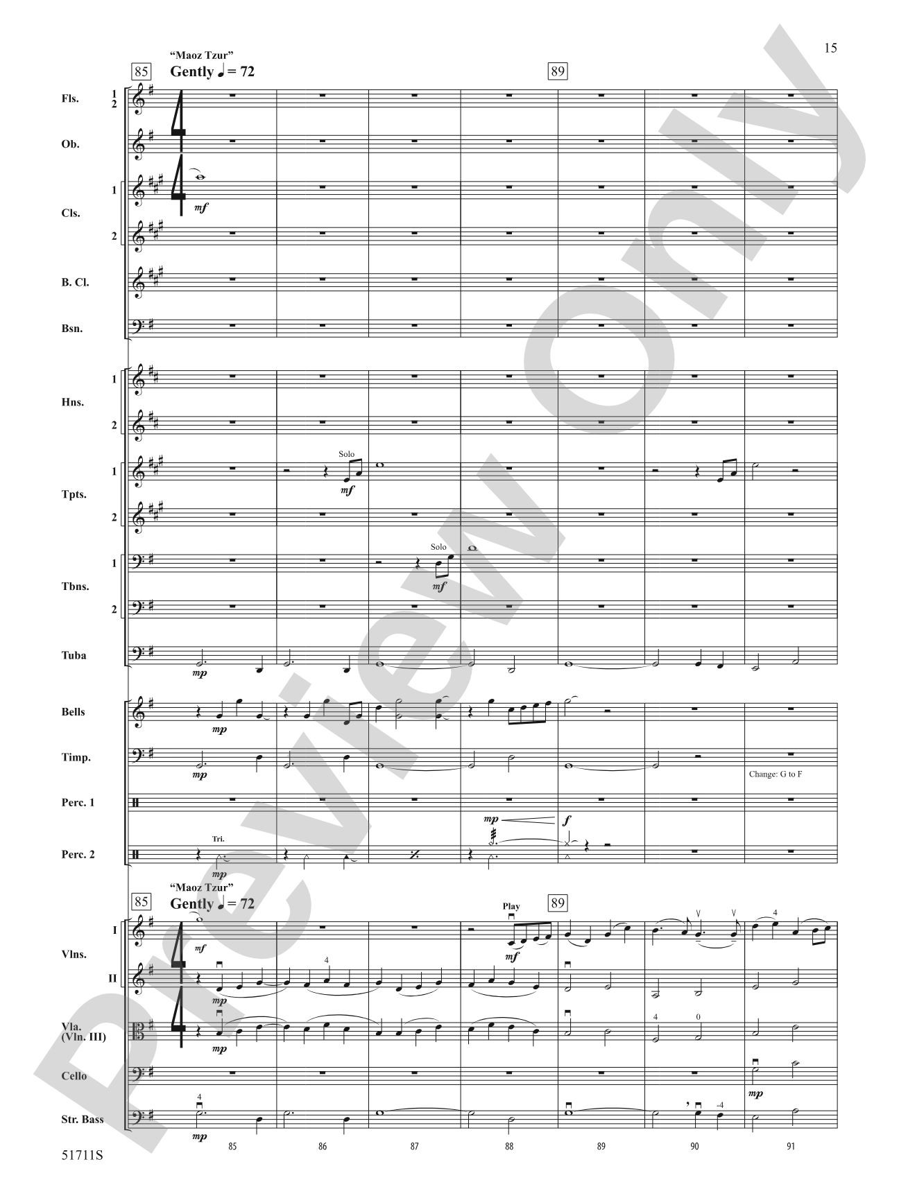 A Hanukkah Festival: Full Orchestra Conductor Score & Parts