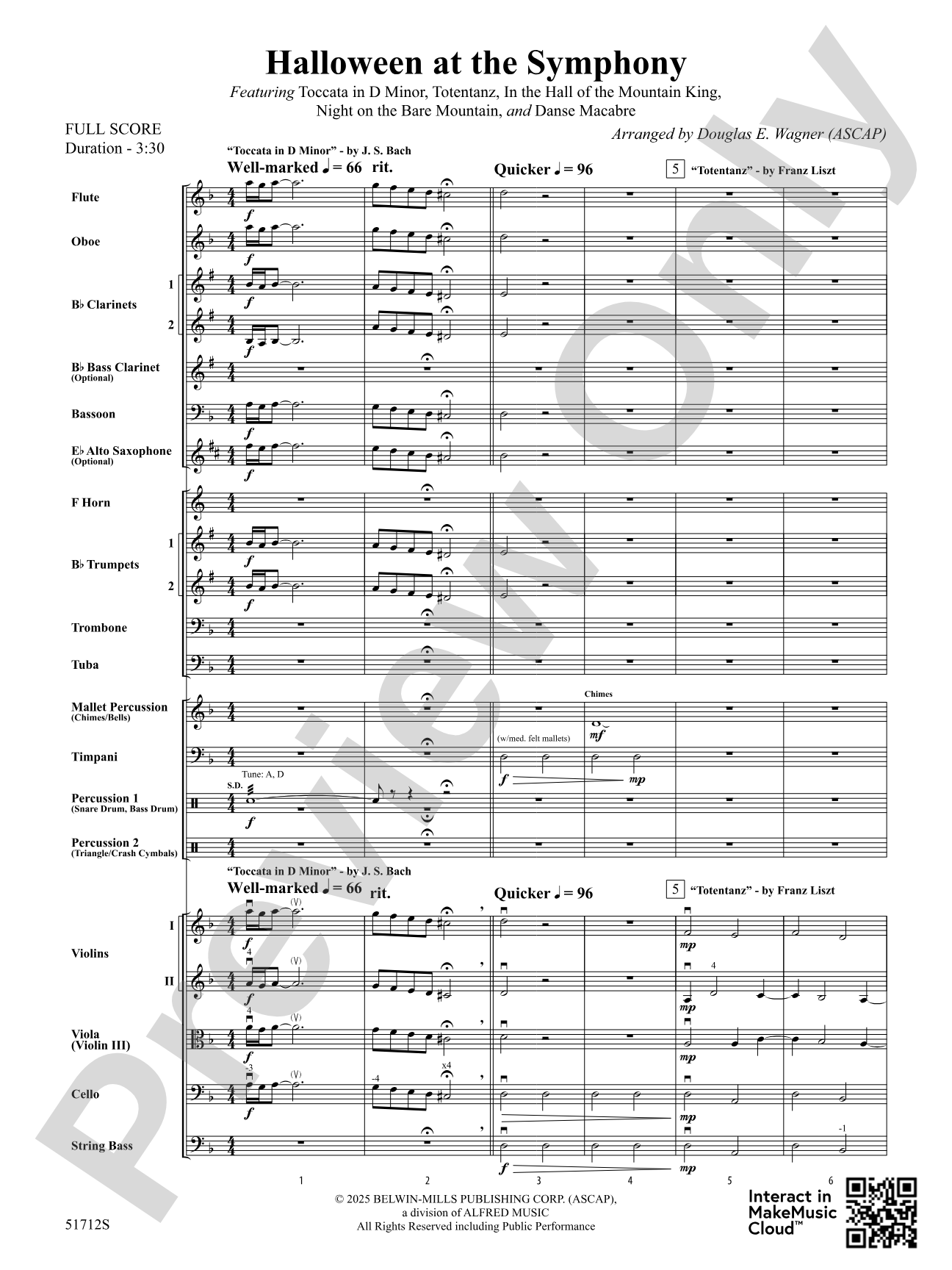 Halloween at the Symphony: Full Orchestra Conductor Score & Parts