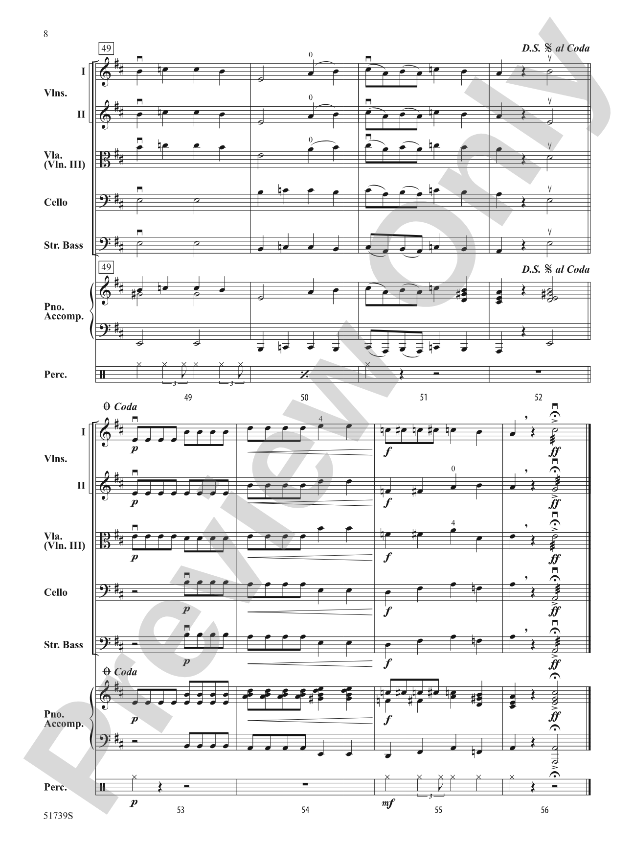 The High Low Blues: String Orchestra Conductor Score & Parts