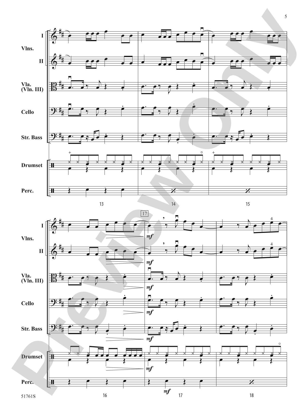Espresso: String Orchestra Conductor Score & Parts