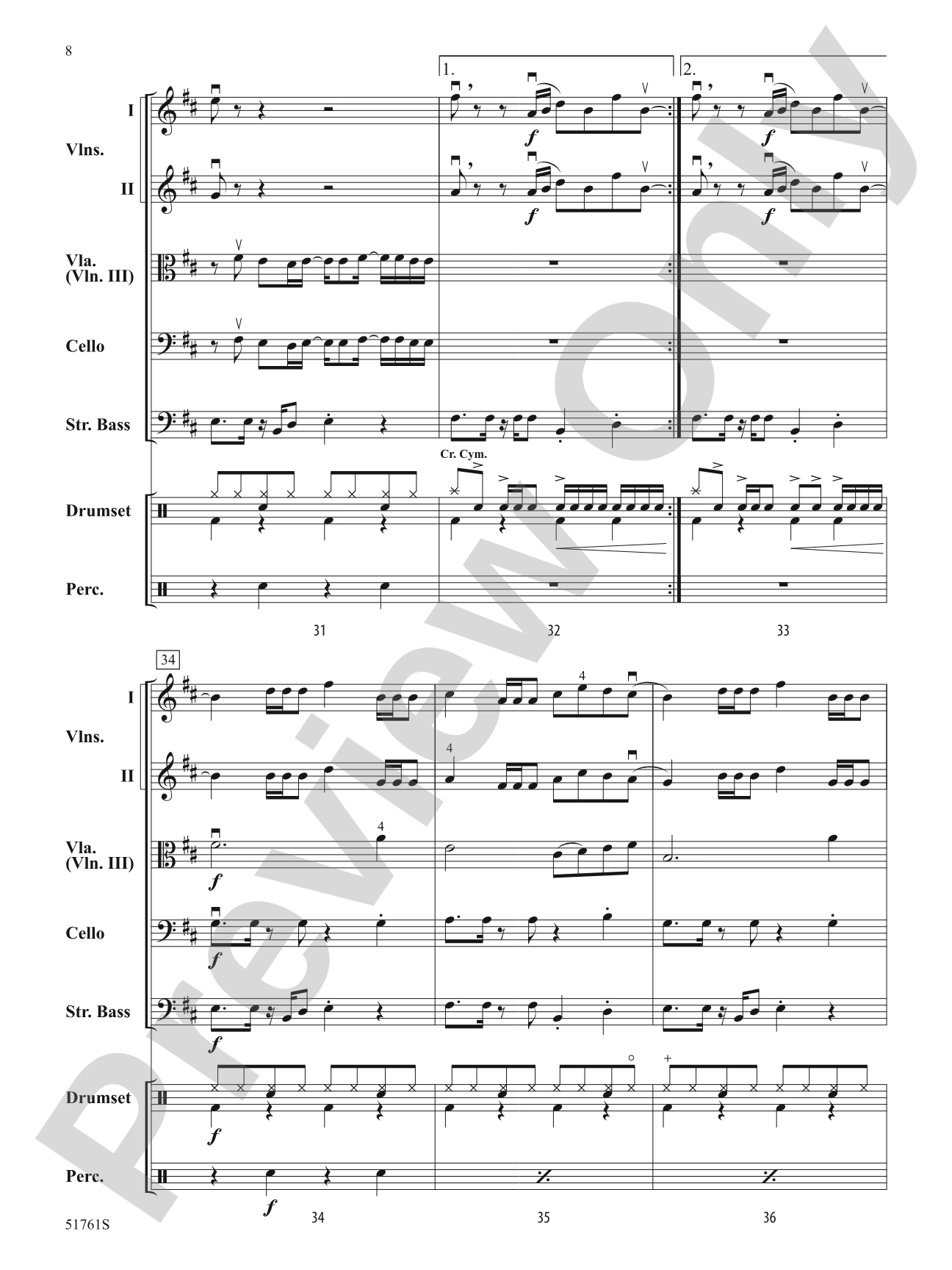 Espresso: String Orchestra Conductor Score & Parts