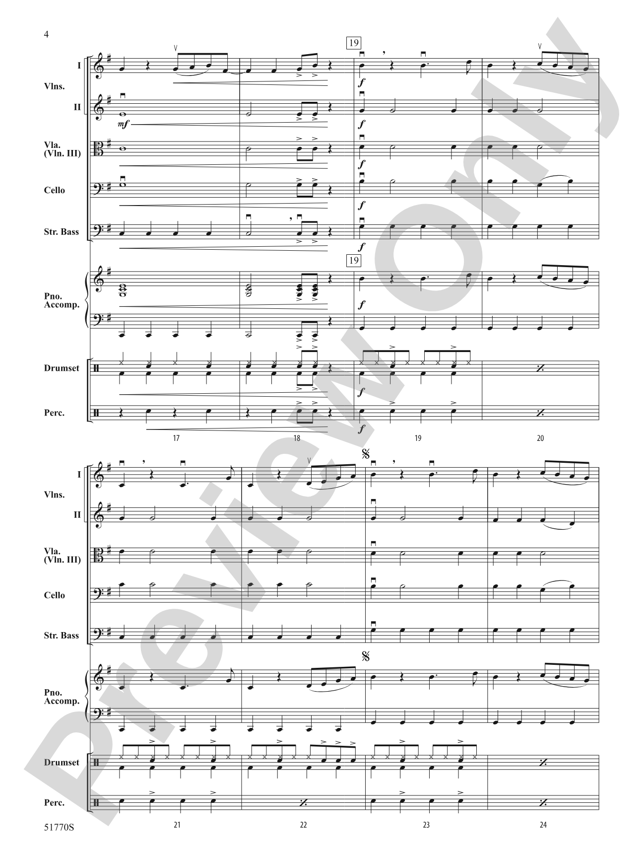 We Can't Be Friends: String Orchestra Conductor Score & Parts