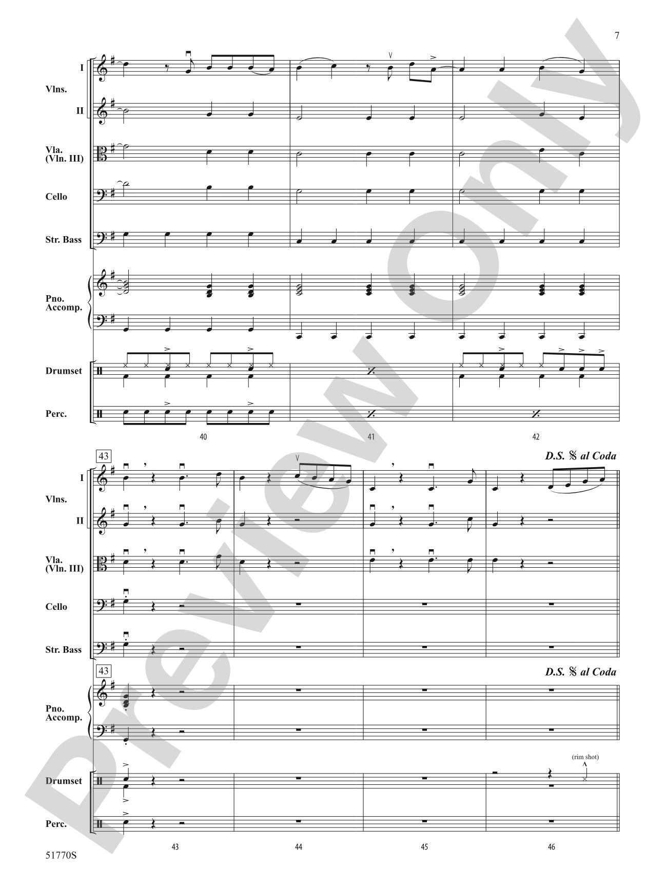 We Can't Be Friends: String Orchestra Conductor Score & Parts