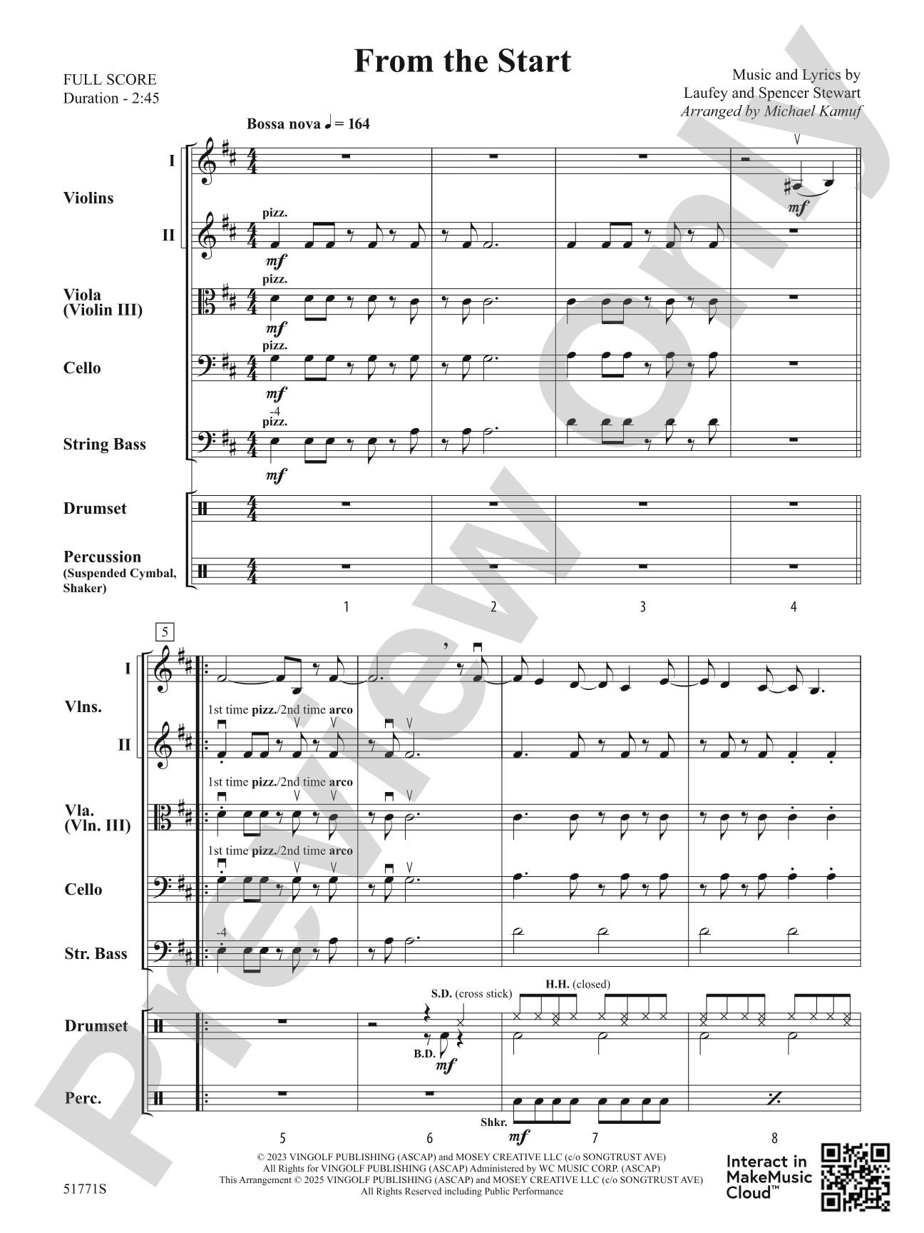 From the Start: String Orchestra Conductor Score & Parts