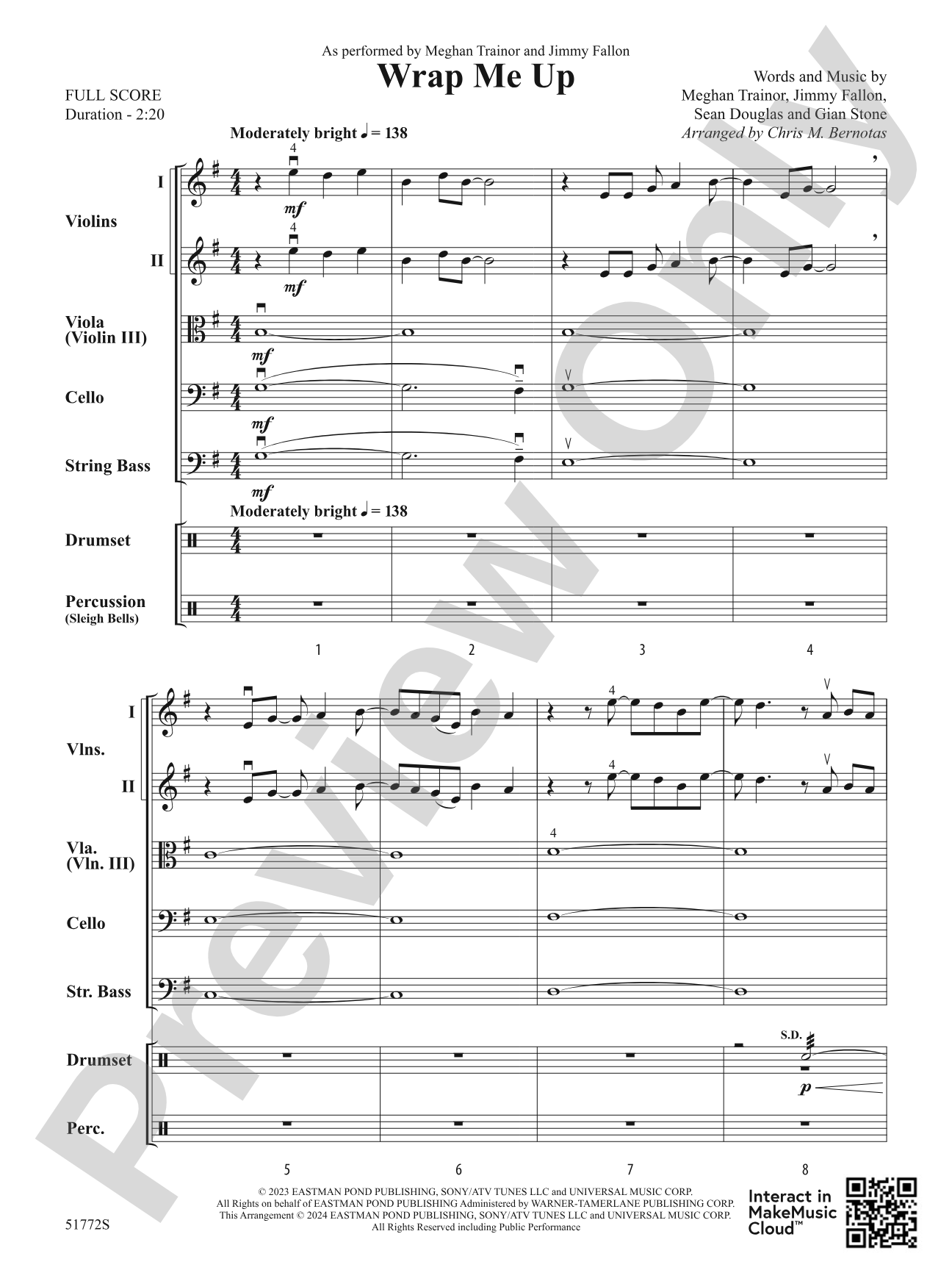 Wrap Me Up: String Orchestra Conductor Score & Parts
