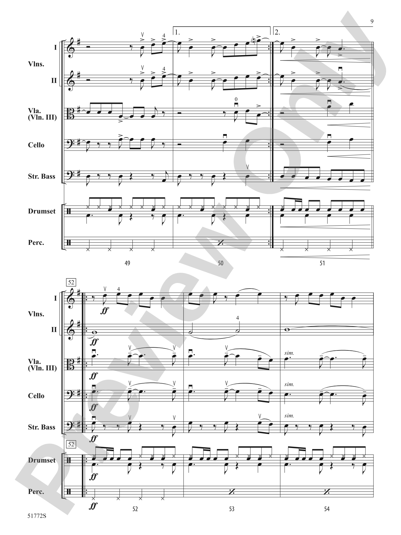 Wrap Me Up: String Orchestra Conductor Score & Parts