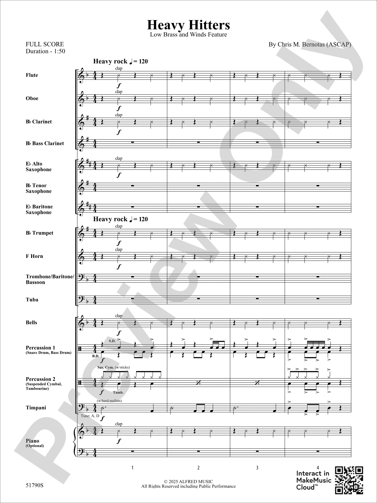 Heavy Hitters: Concert Band Conductor Score & Parts