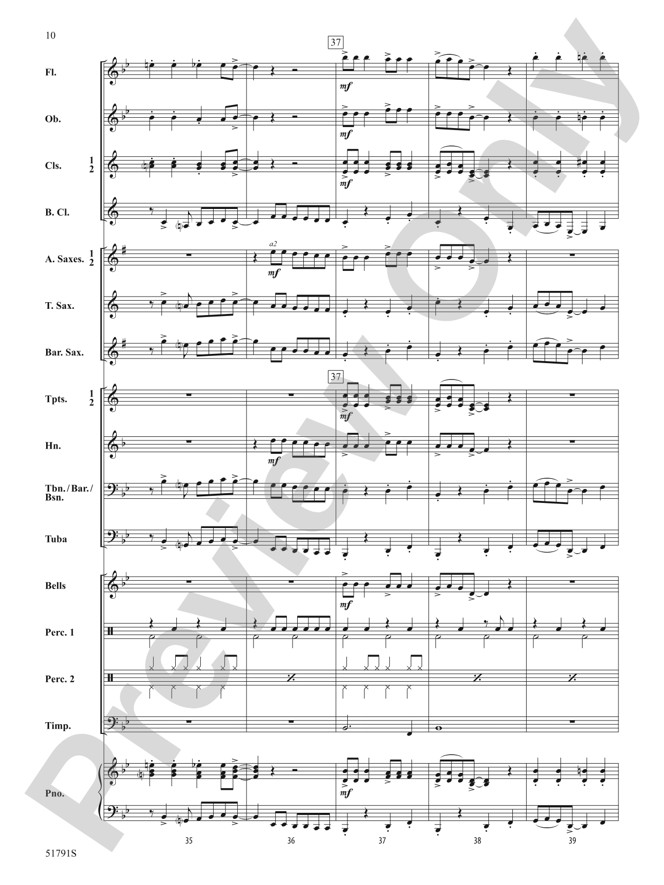 Jingle Bell Rock: Concert Band Conductor Score & Parts