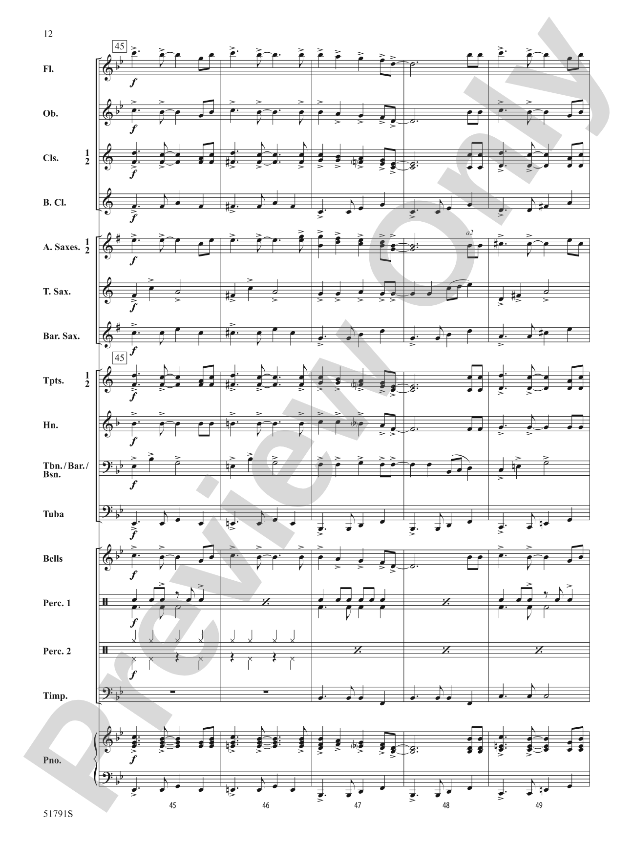 Jingle Bell Rock: Concert Band Conductor Score & Parts