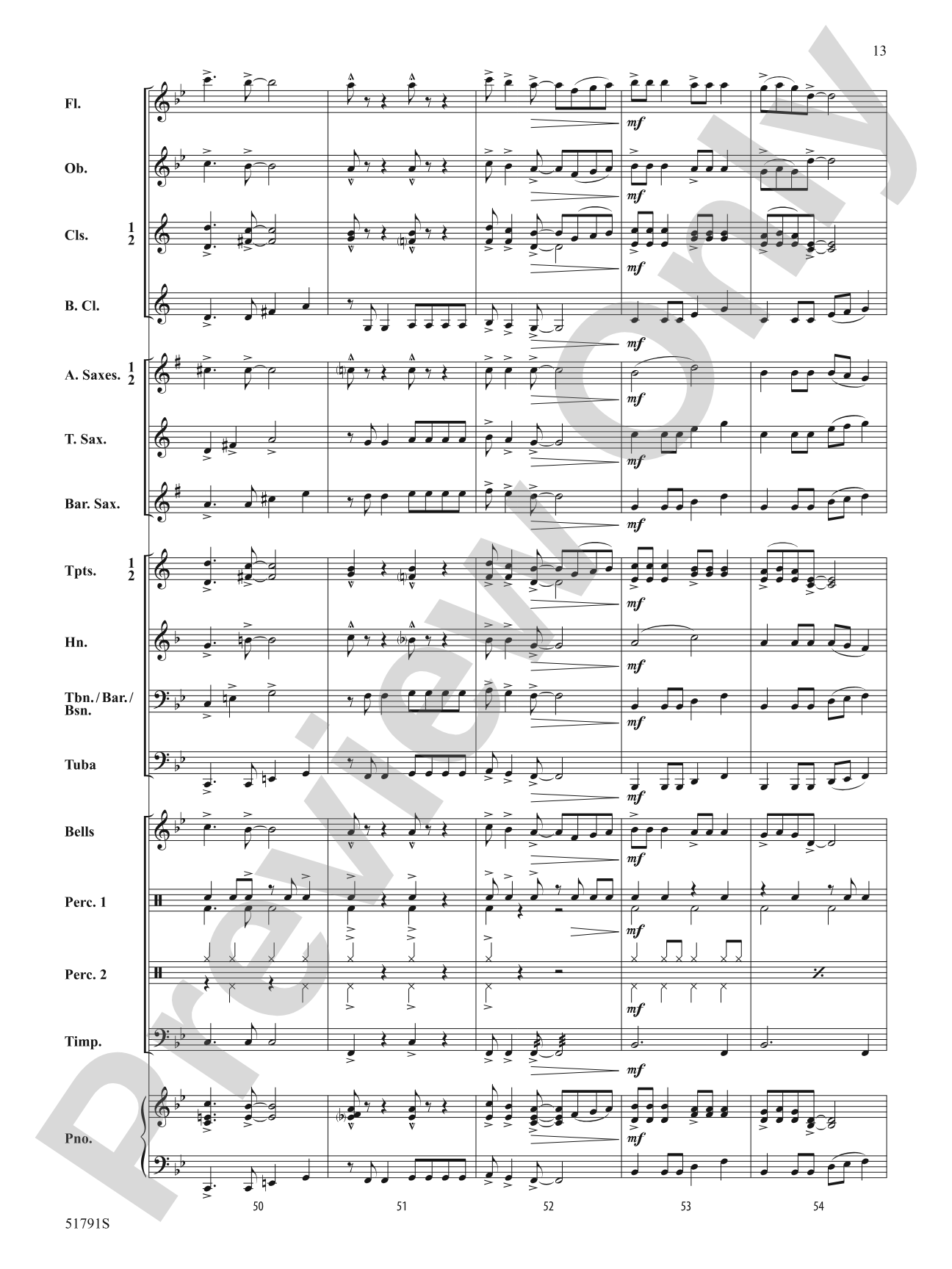 Jingle Bell Rock: Concert Band Conductor Score & Parts
