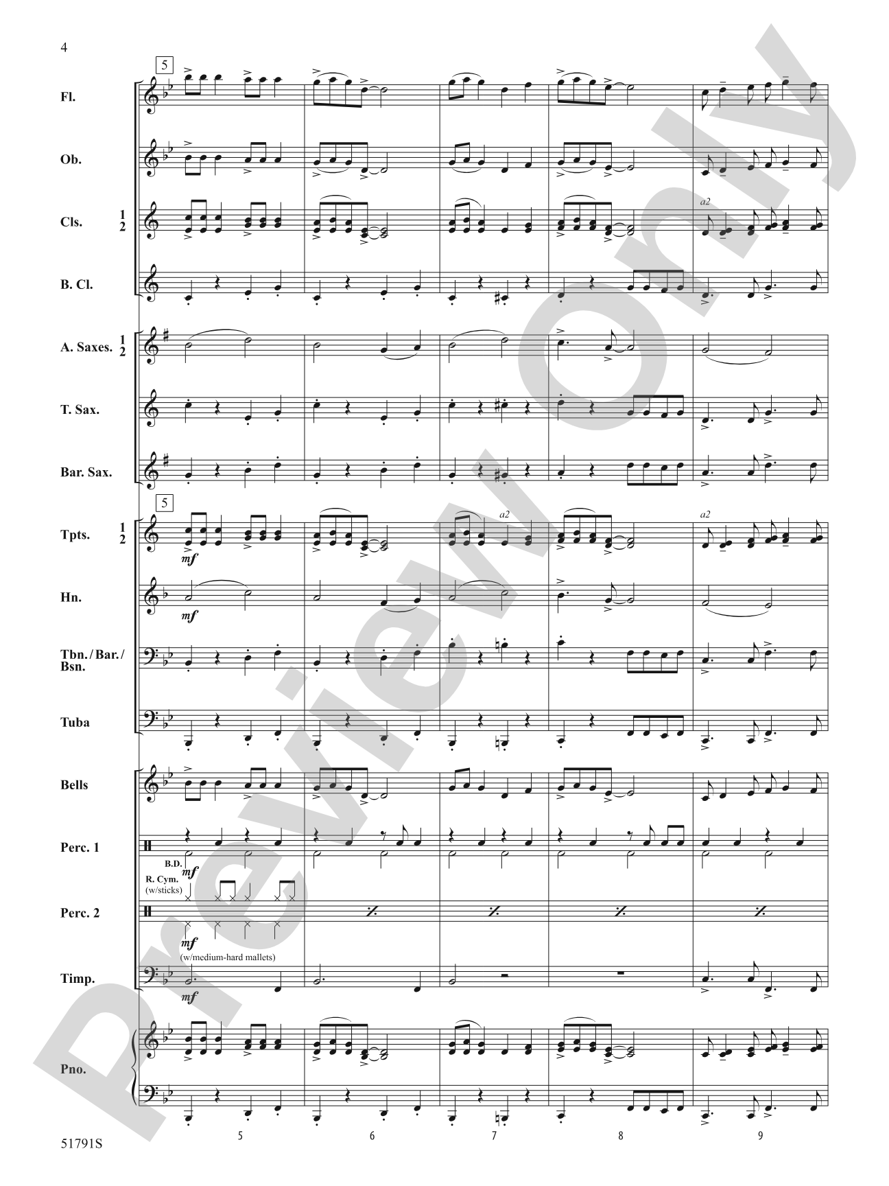 Jingle Bell Rock: Concert Band Conductor Score & Parts