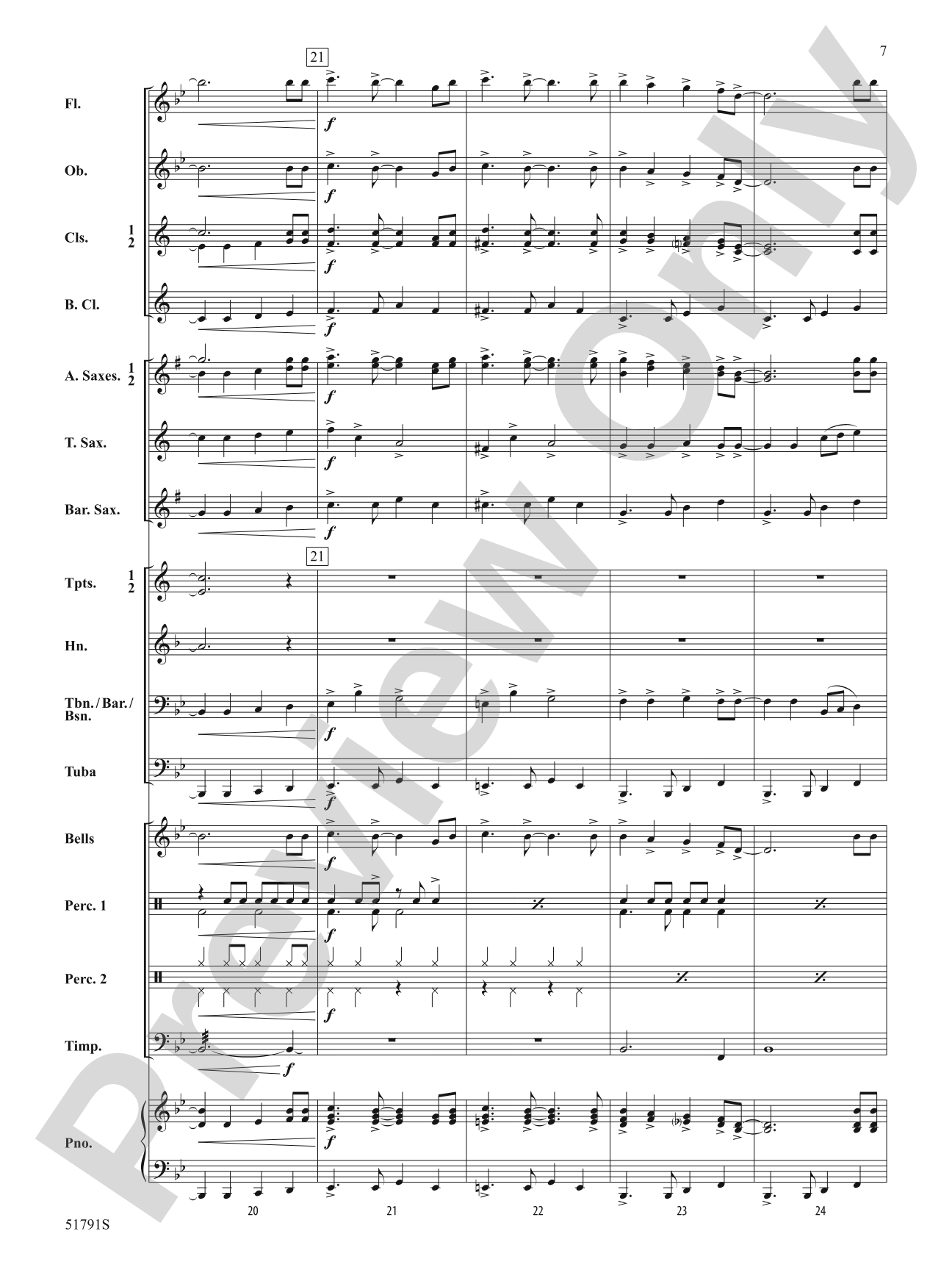 Jingle Bell Rock: Concert Band Conductor Score & Parts