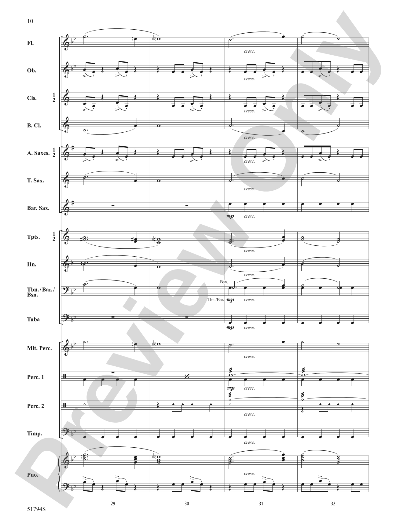 Gotham Nights: Concert Band Conductor Score & Parts