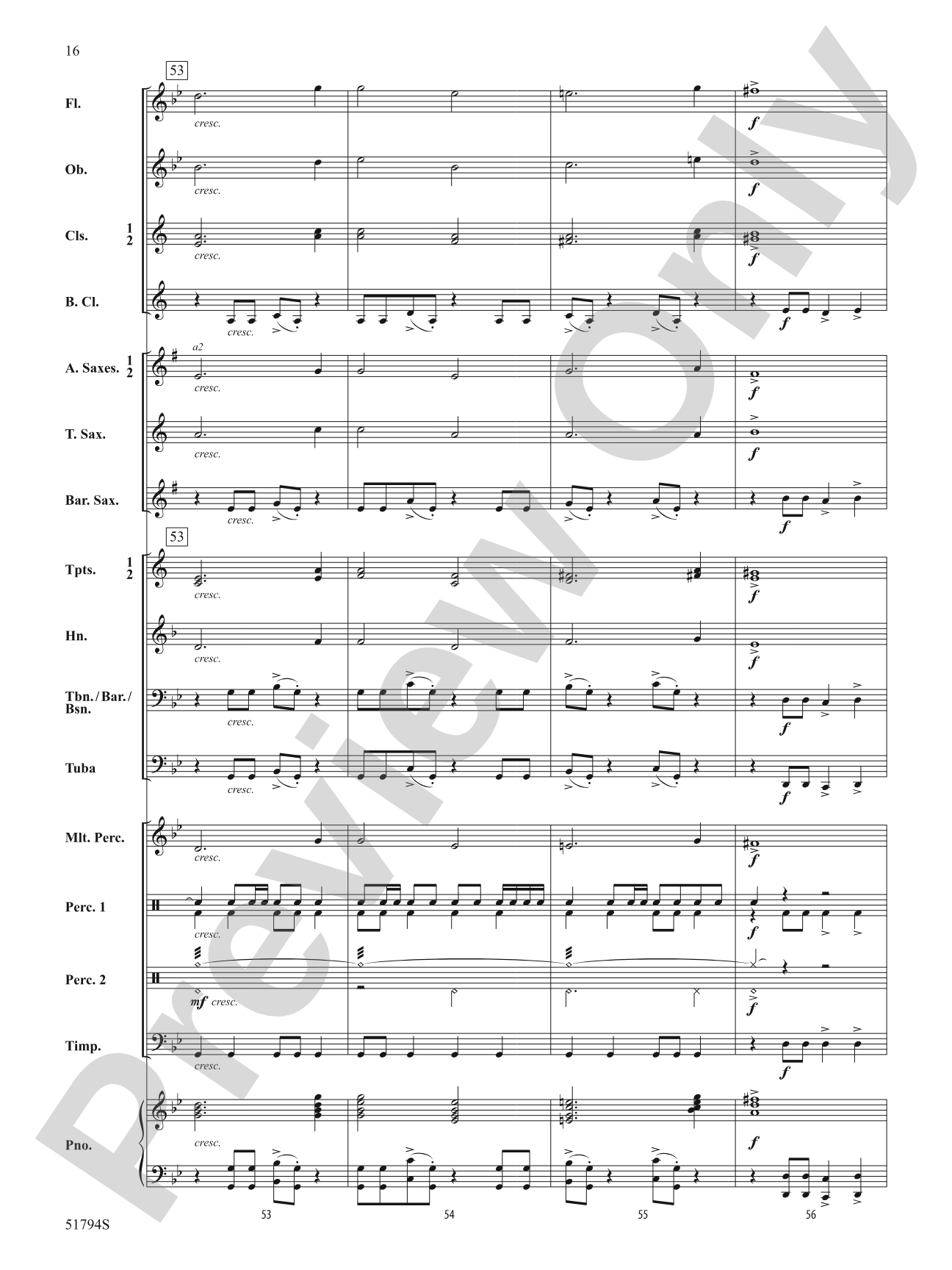Gotham Nights: Concert Band Conductor Score & Parts