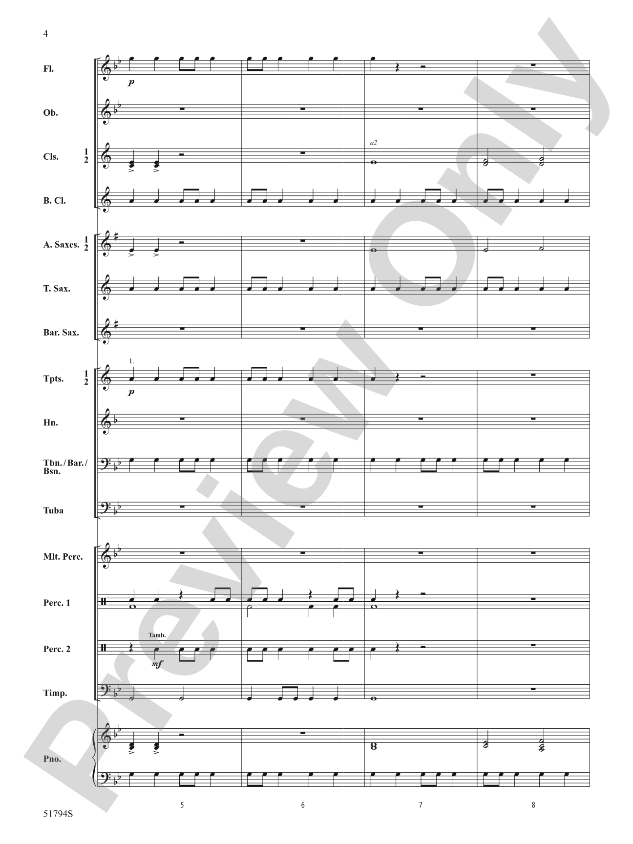 Gotham Nights: Concert Band Conductor Score & Parts